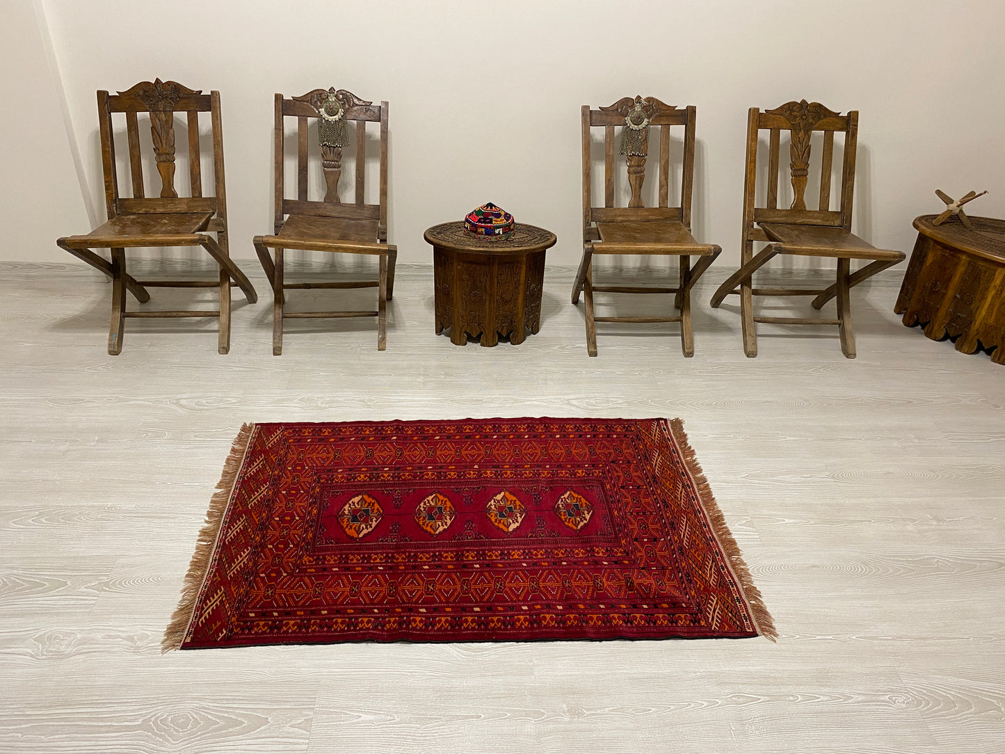 Very Fine Turkmen Buhara Carpet Rug