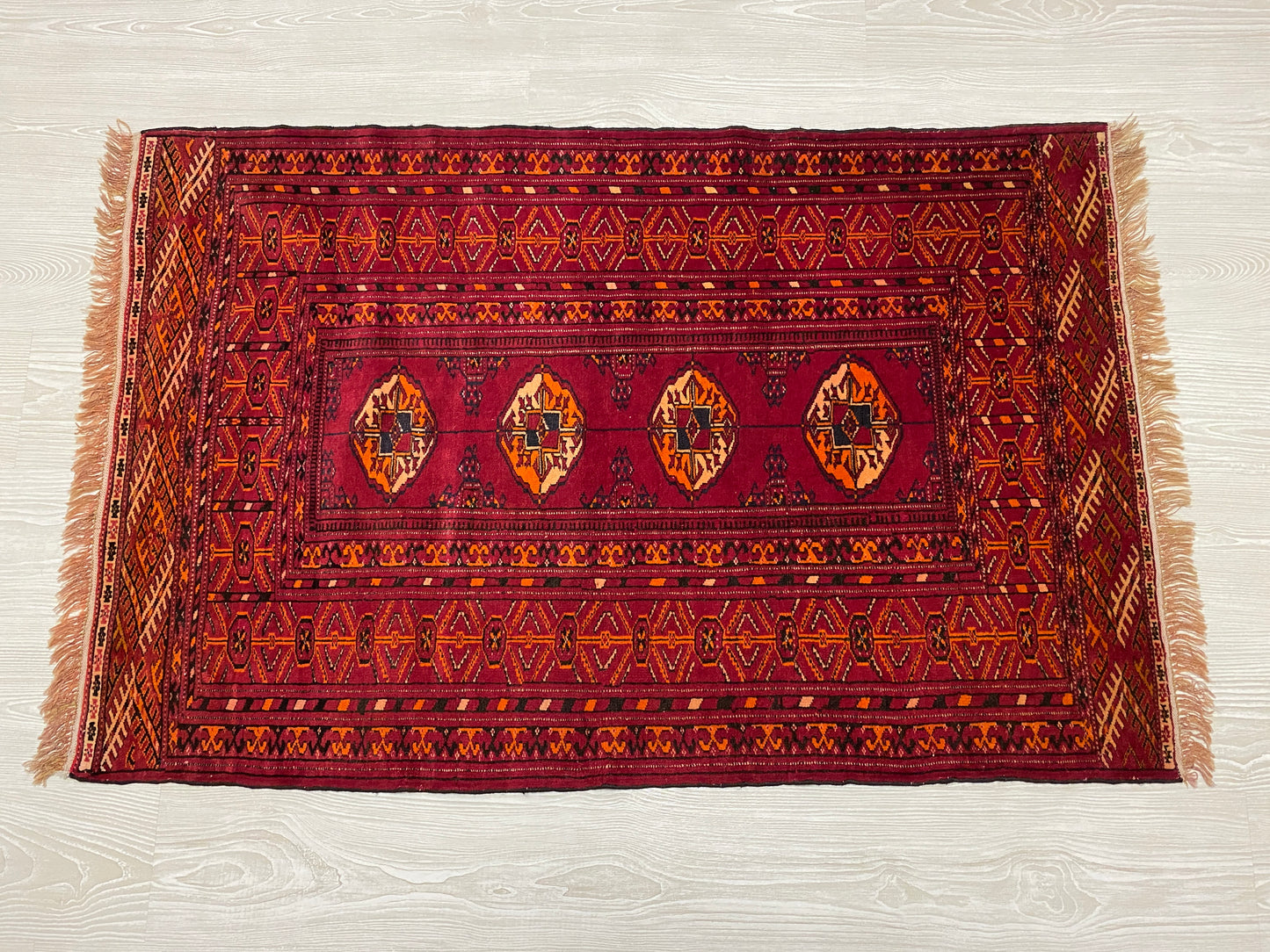 Very Fine Turkmen Buhara Carpet Rug