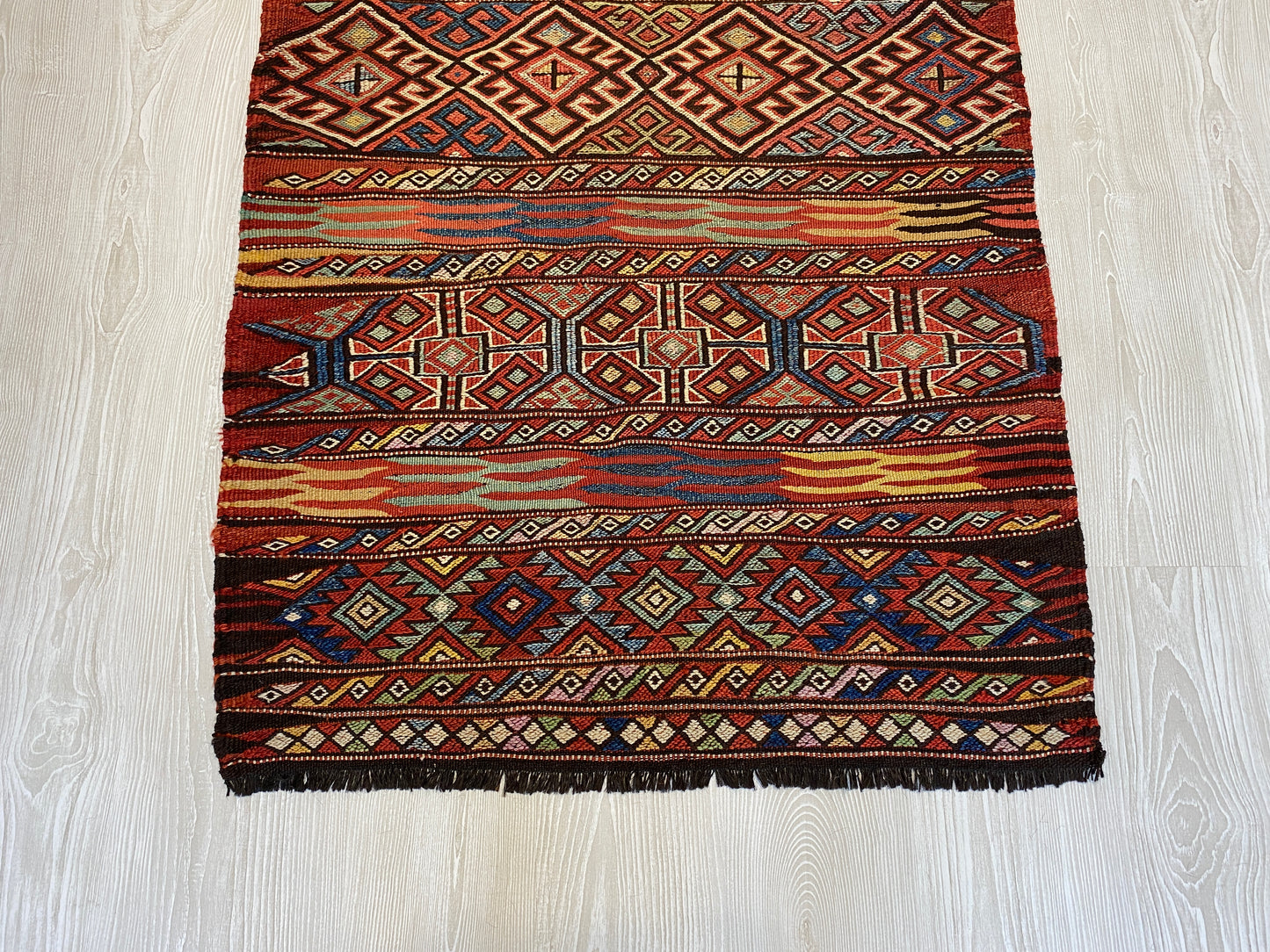 Collectable Tribal Nomadic Soumak Kilim Rug