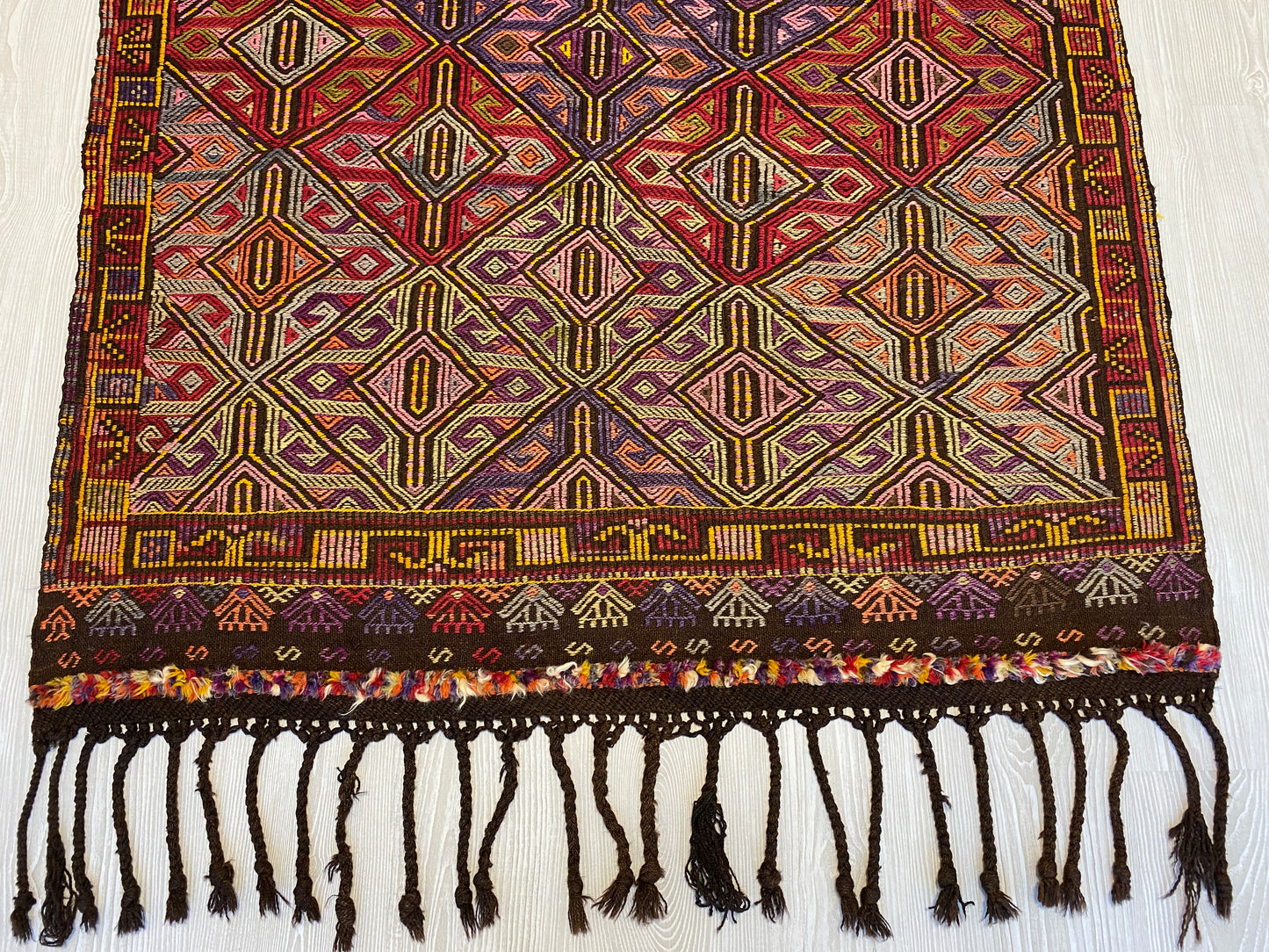 Nomadic Cicim Zili Kilim from Taurus Mountains