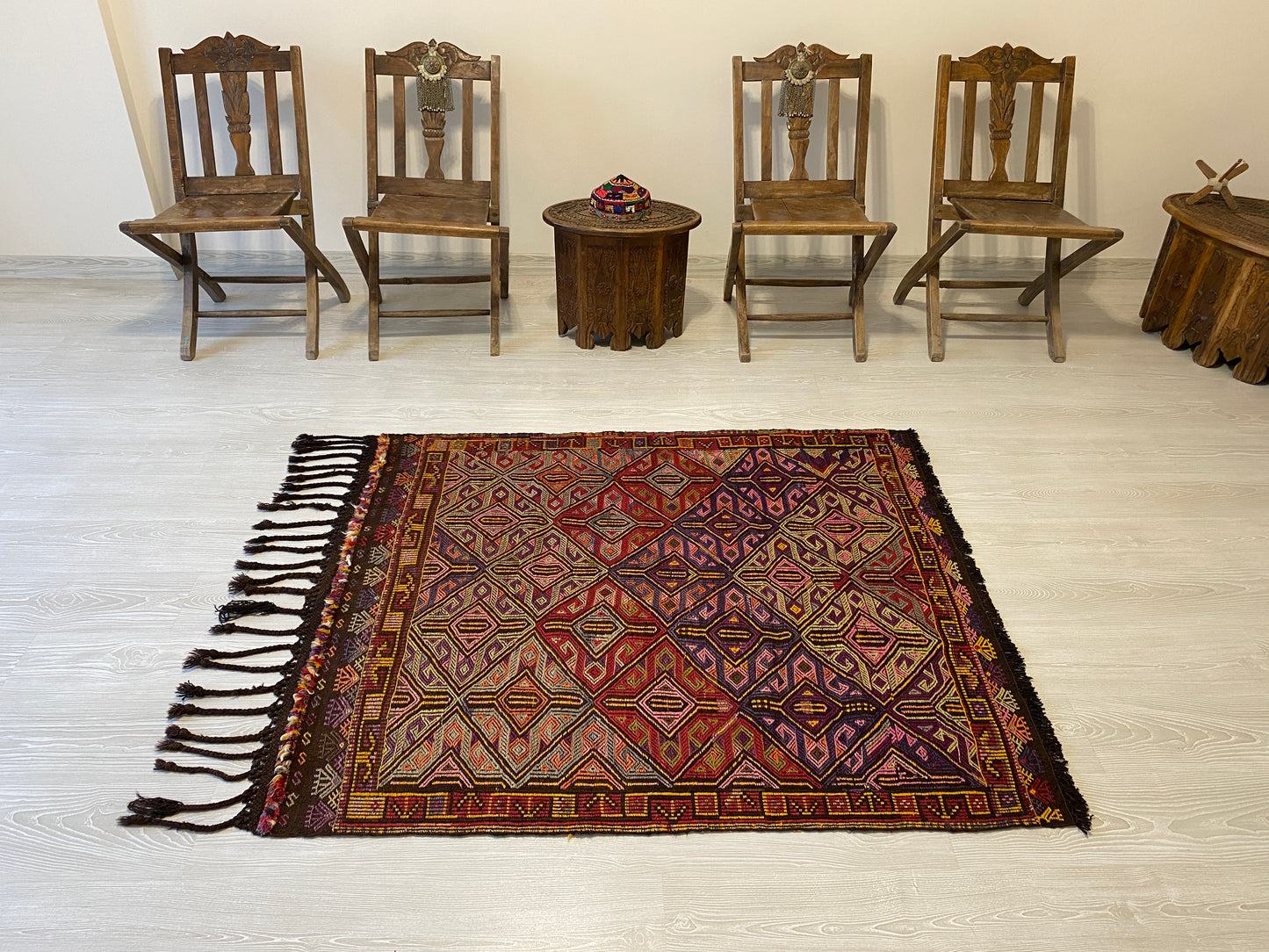 Nomadic Cicim Zili Kilim from Taurus Mountains