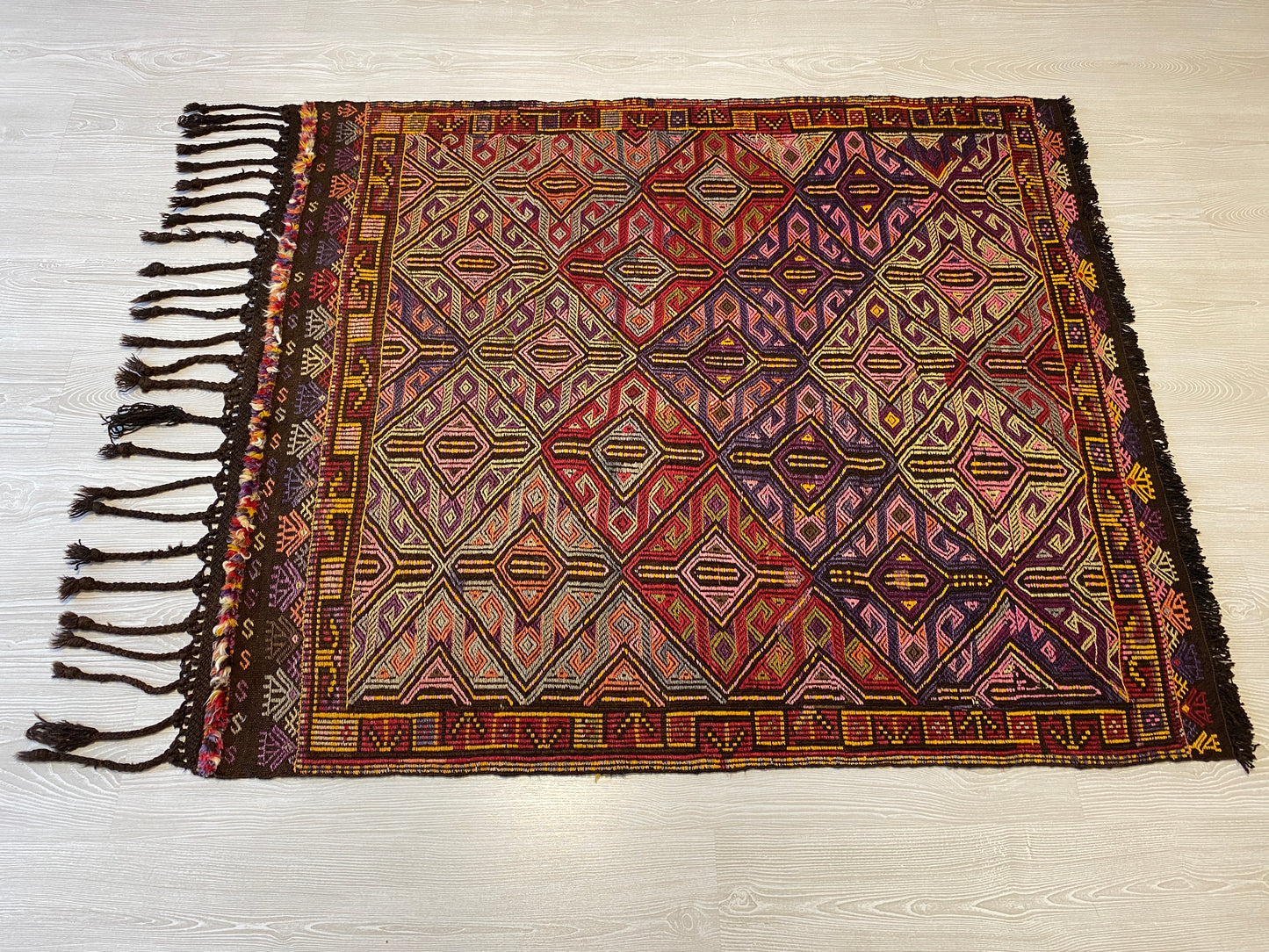 Nomadic Cicim Zili Kilim from Taurus Mountains