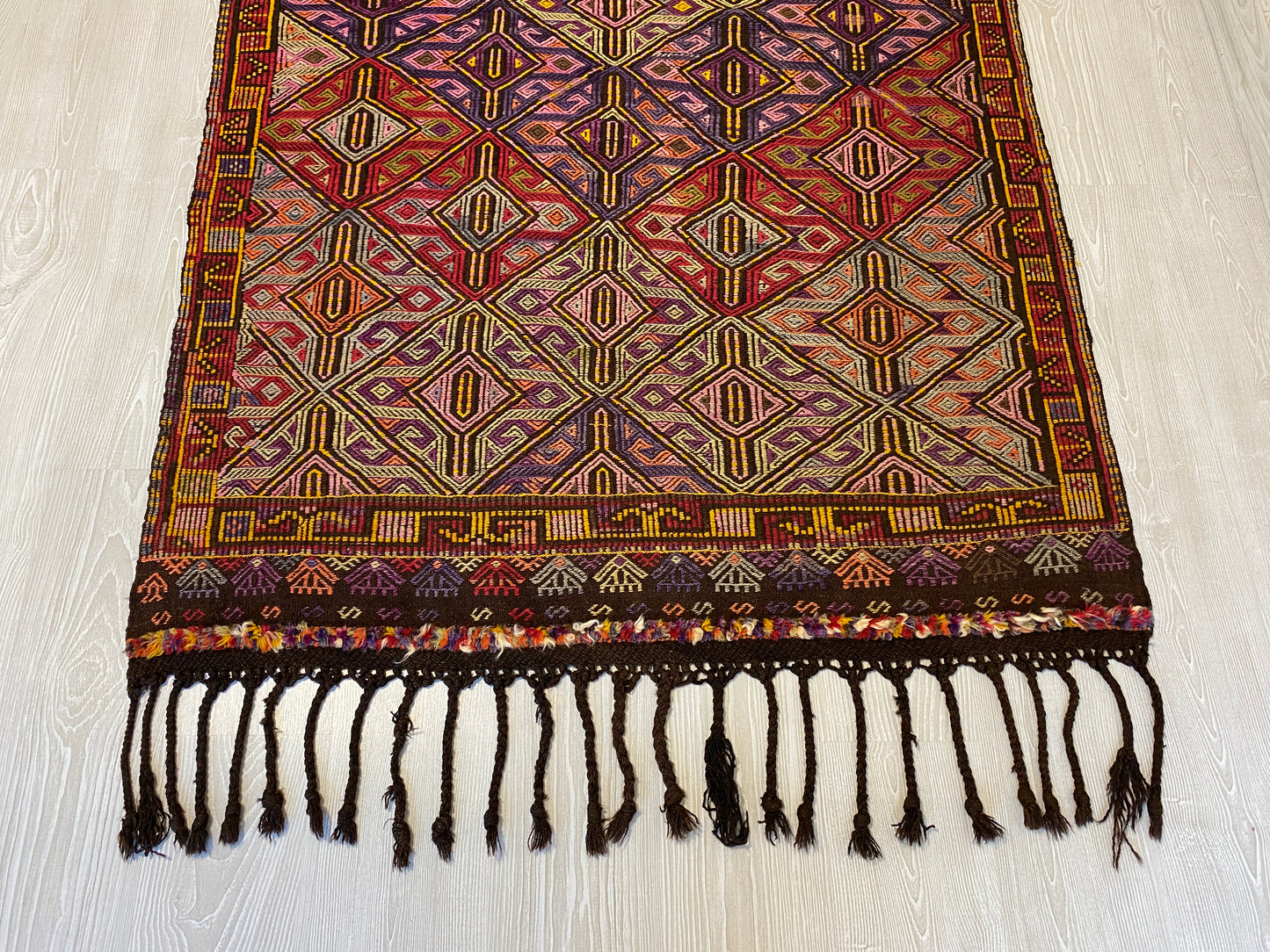 Nomadic Cicim Zili Kilim from Taurus Mountains