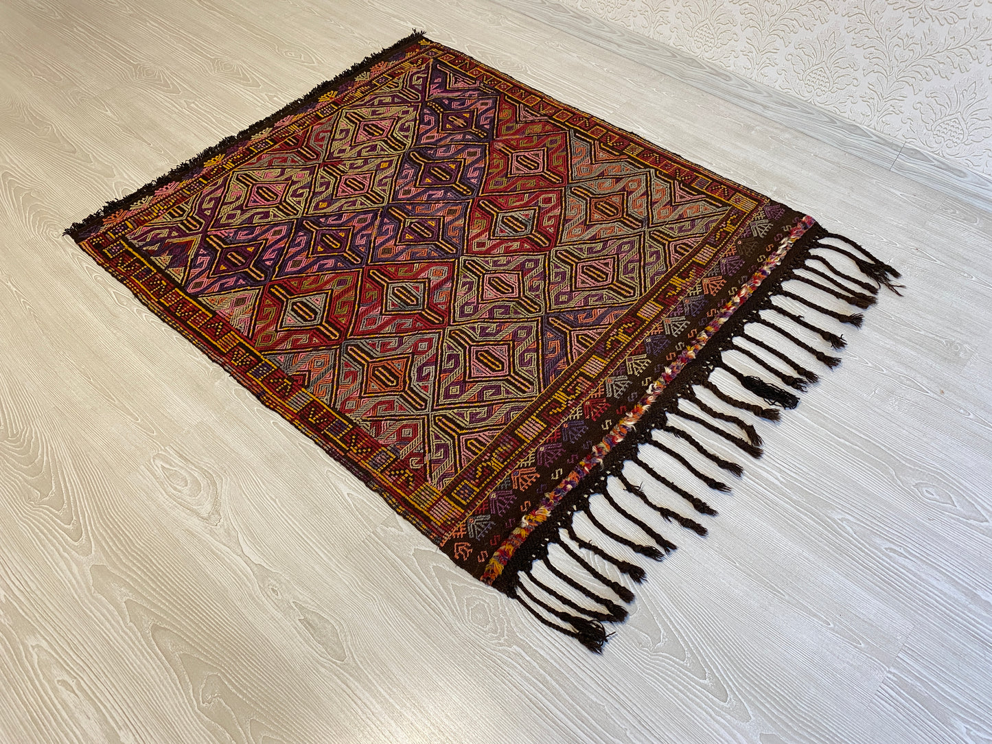 Nomadic Cicim Zili Kilim from Taurus Mountains