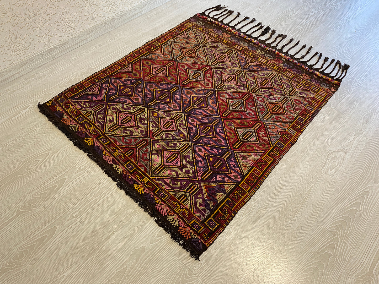 Nomadic Cicim Zili Kilim from Taurus Mountains