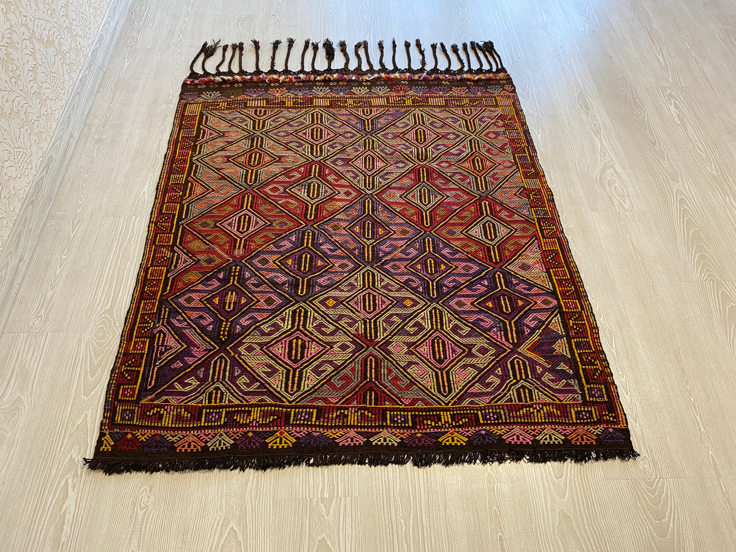 Nomadic Cicim Zili Kilim from Taurus Mountains