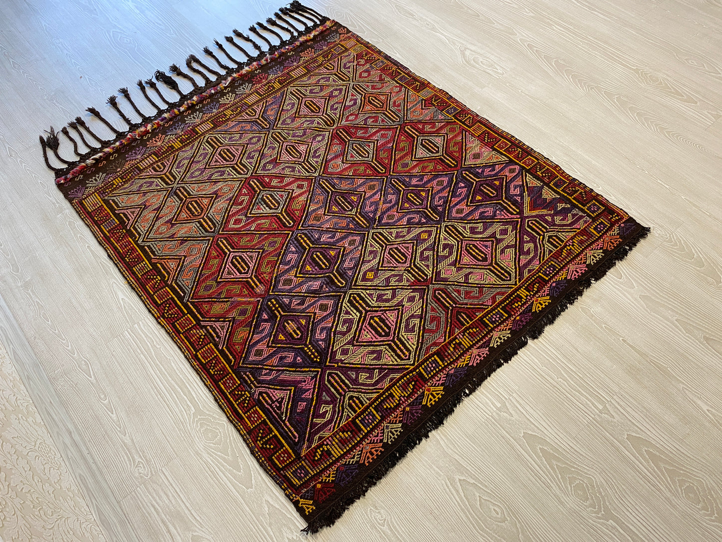 Nomadic Cicim Zili Kilim from Taurus Mountains