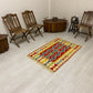 Blue Red Hands on Hips Design Kilim Rug