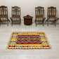 Blue Red Hands on Hips Design Kilim Rug