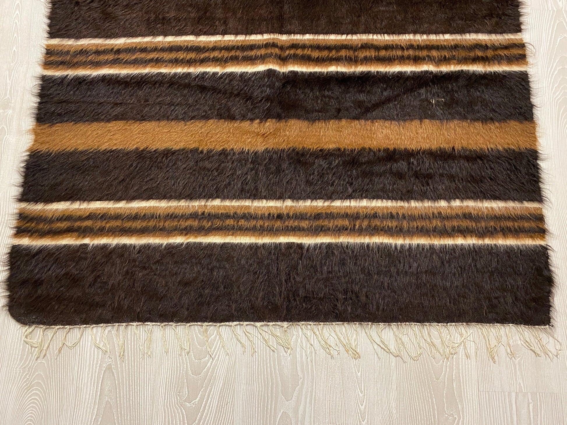 Angora Mohair Wool Siirt Blanket Kilim Rug - Kilim Art Gallery
