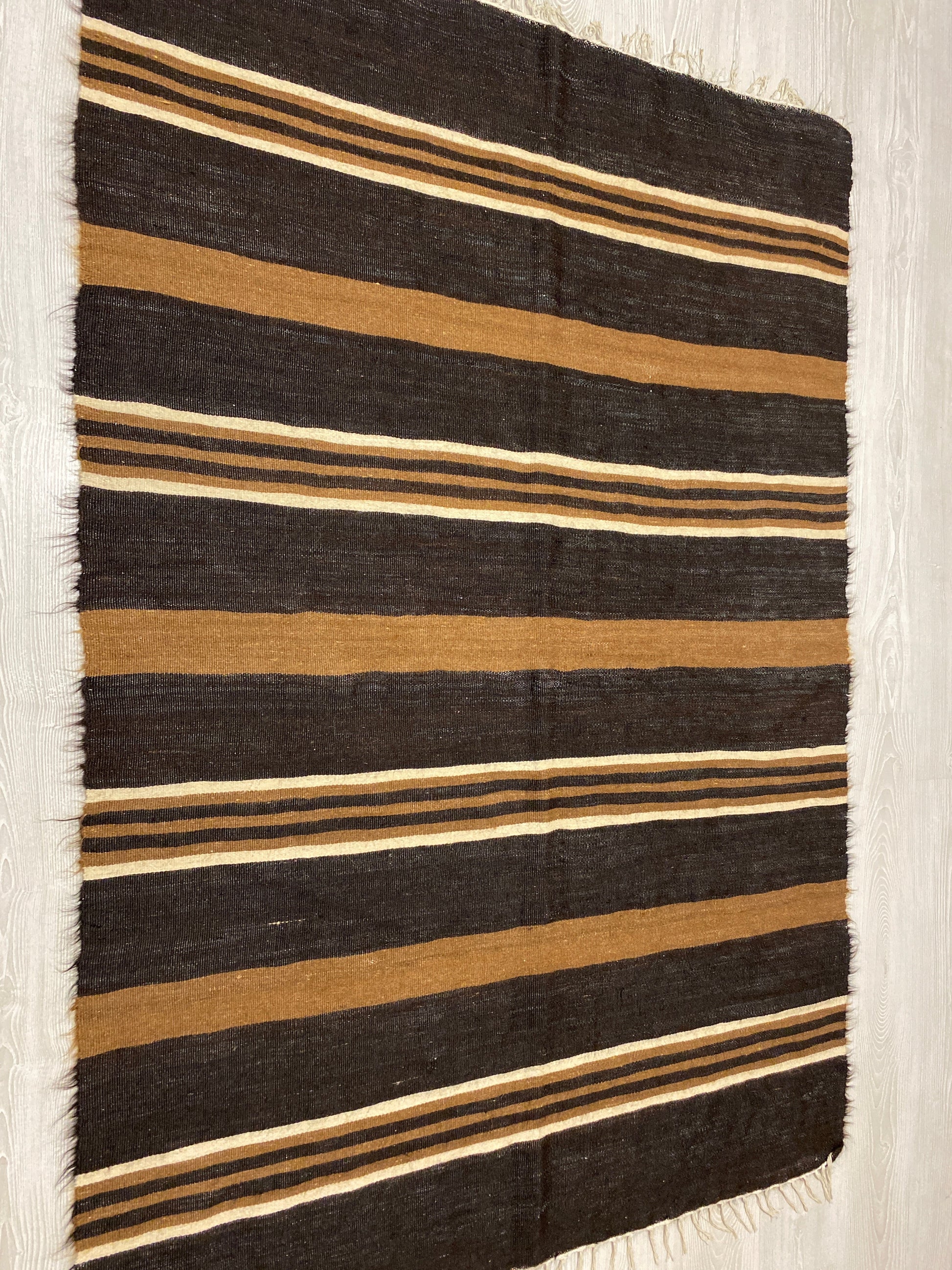 Angora Mohair Wool Siirt Blanket Kilim Rug - Kilim Art Gallery