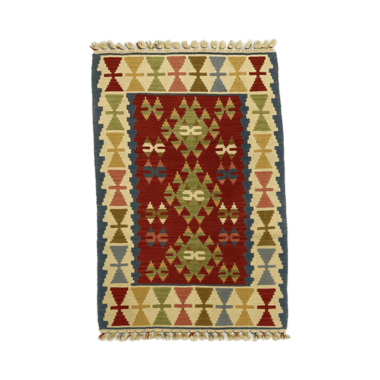 Best Quality New Handmade Wool Turkish Kayseri Kelim Rug - Kilim Art Gallery
