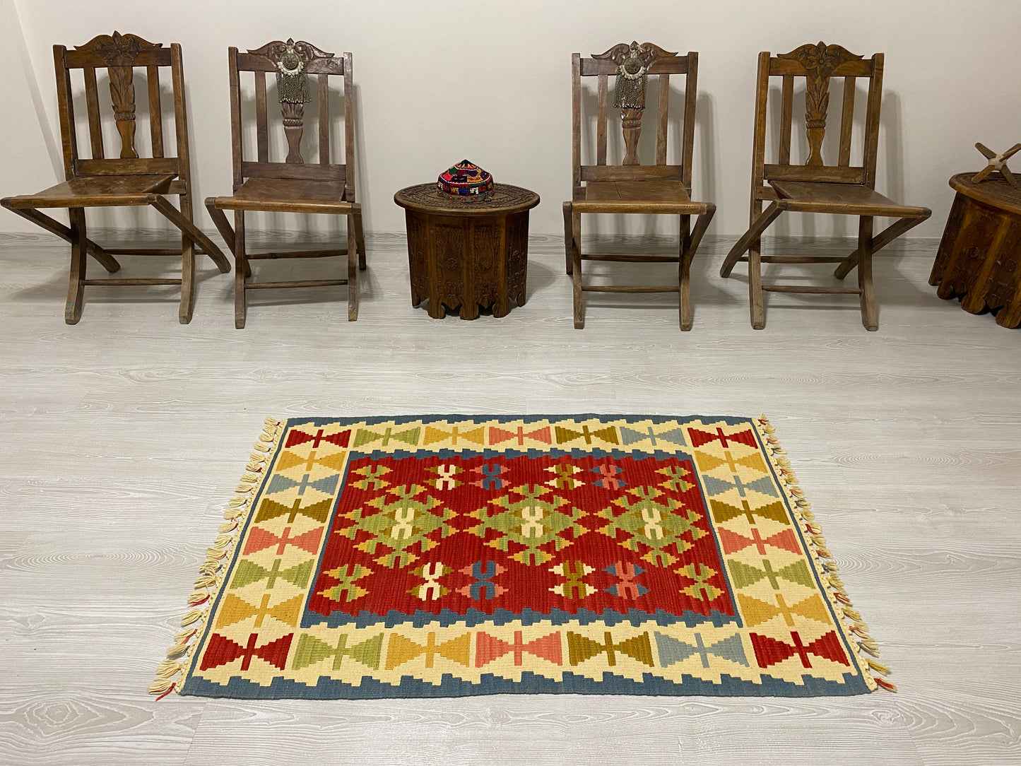 Best Quality New Handmade Wool Turkish Kayseri Kelim Rug - Kilim Art Gallery
