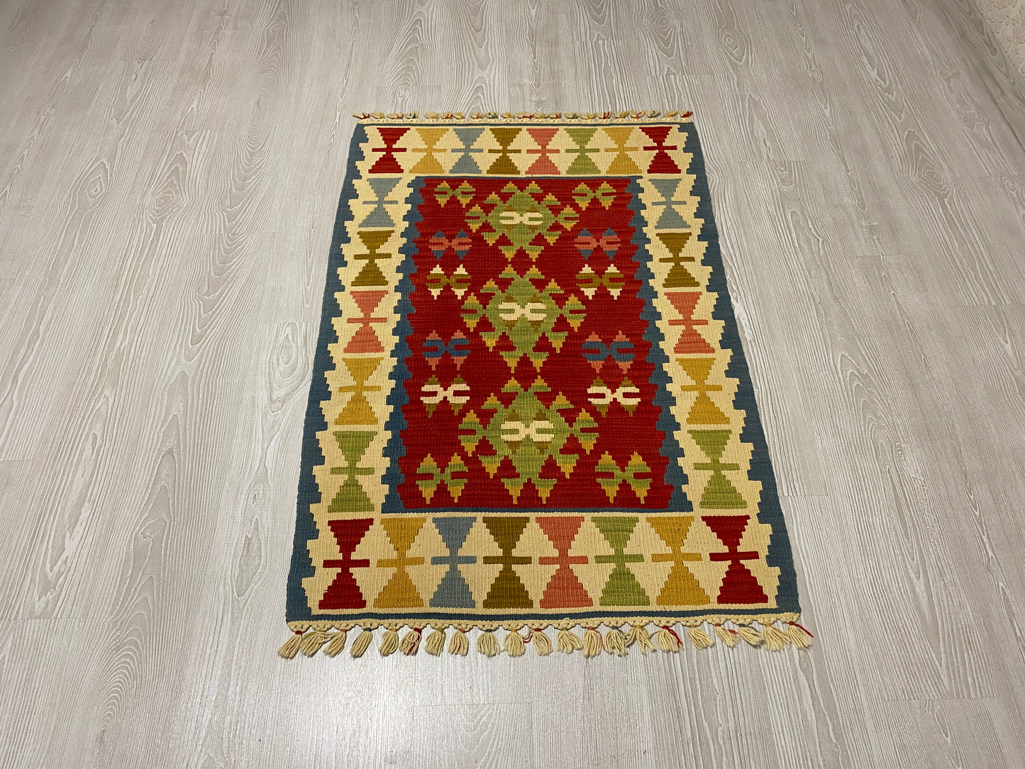 Best Quality New Handmade Wool Turkish Kayseri Kelim Rug - Kilim Art Gallery