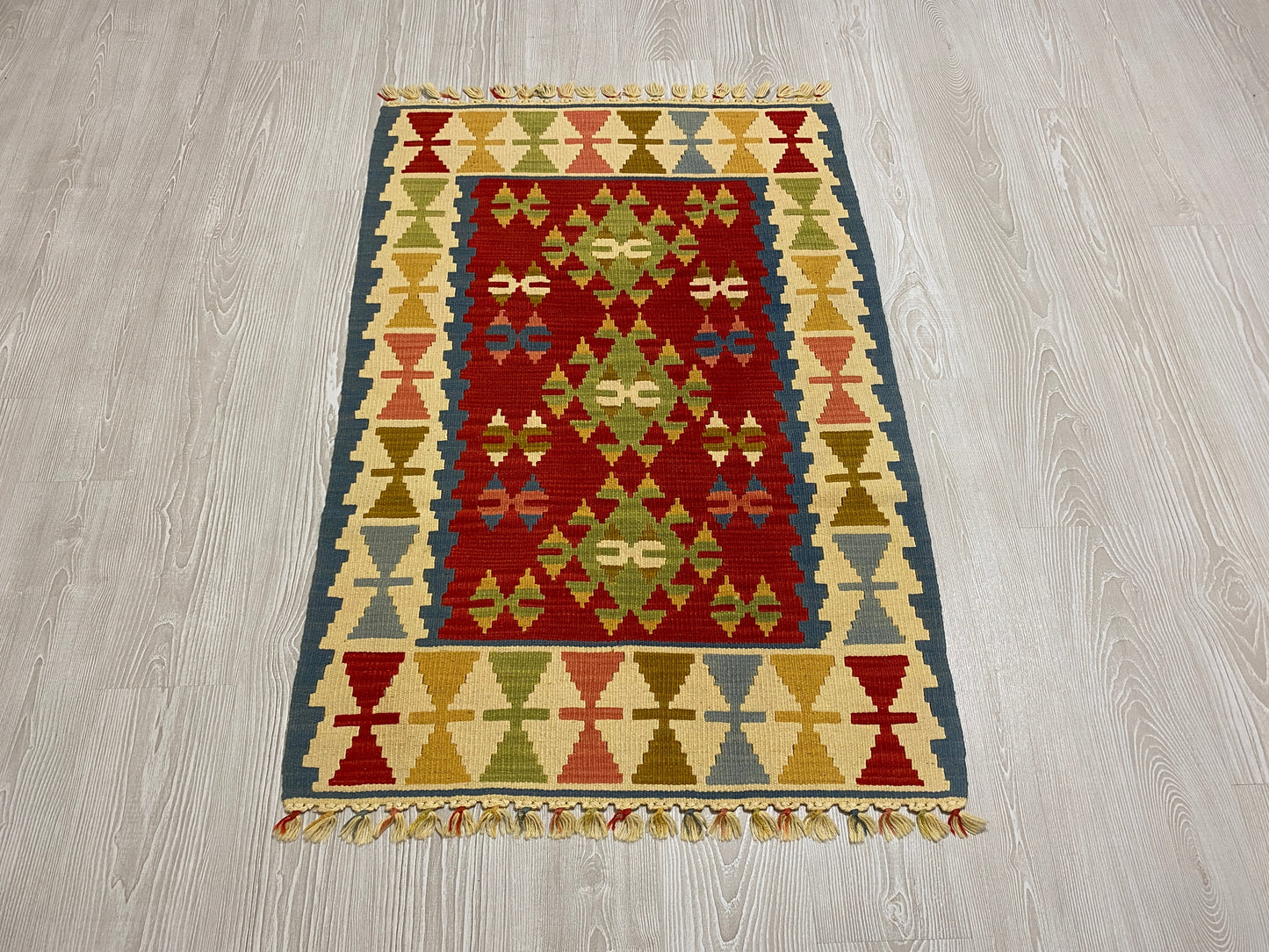 Best Quality New Handmade Wool Turkish Kayseri Kelim Rug - Kilim Art Gallery