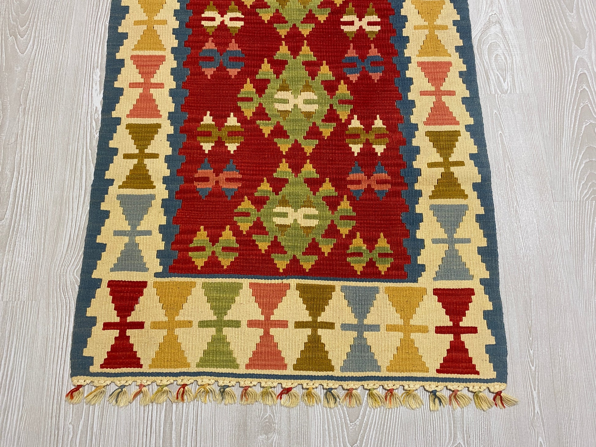 Best Quality New Handmade Wool Turkish Kayseri Kelim Rug - Kilim Art Gallery