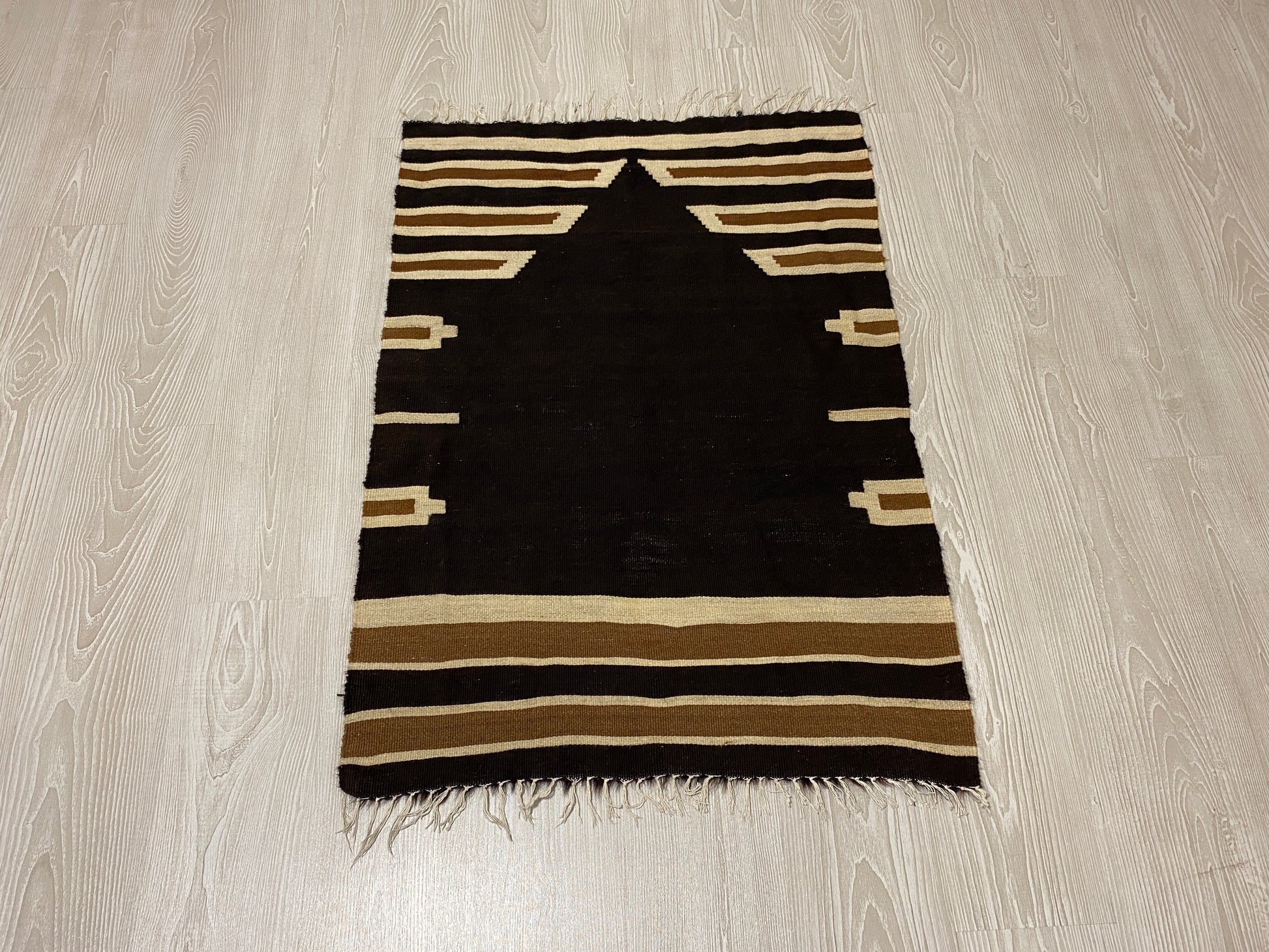 Black Siirt Blanket Kilim シルト・バッタニエ シイルトブランケット - Kilim Art Gallery