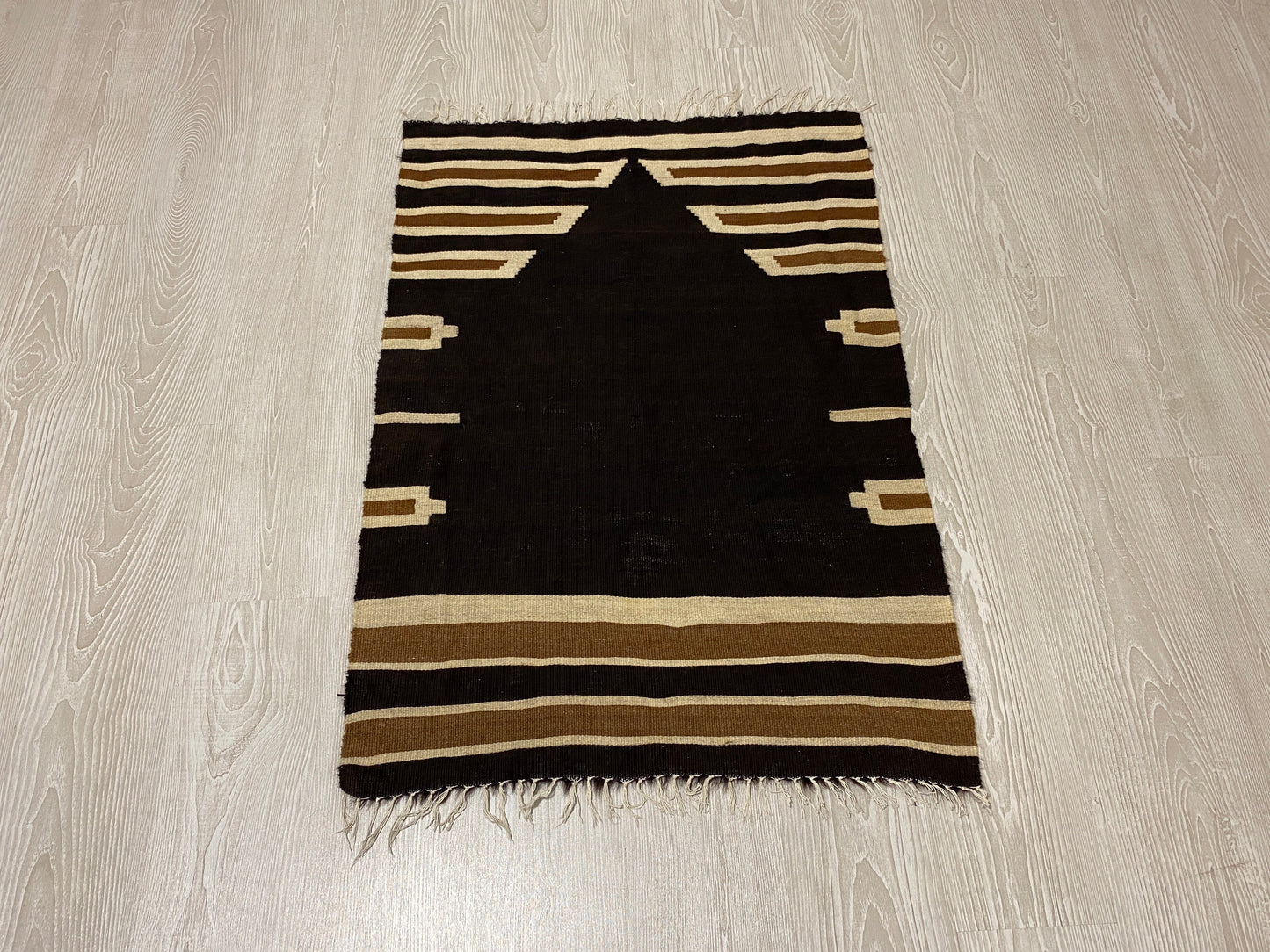 Black Siirt Blanket Kilim シルト・バッタニエ シイルトブランケット - Kilim Art Gallery