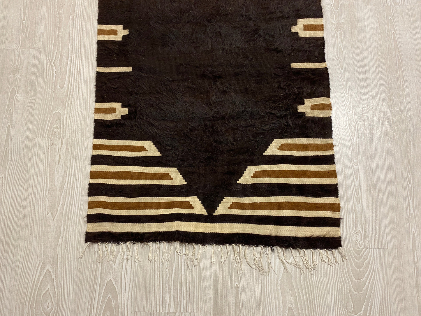 Black Siirt Blanket Kilim シルト・バッタニエ シイルトブランケット - Kilim Art Gallery