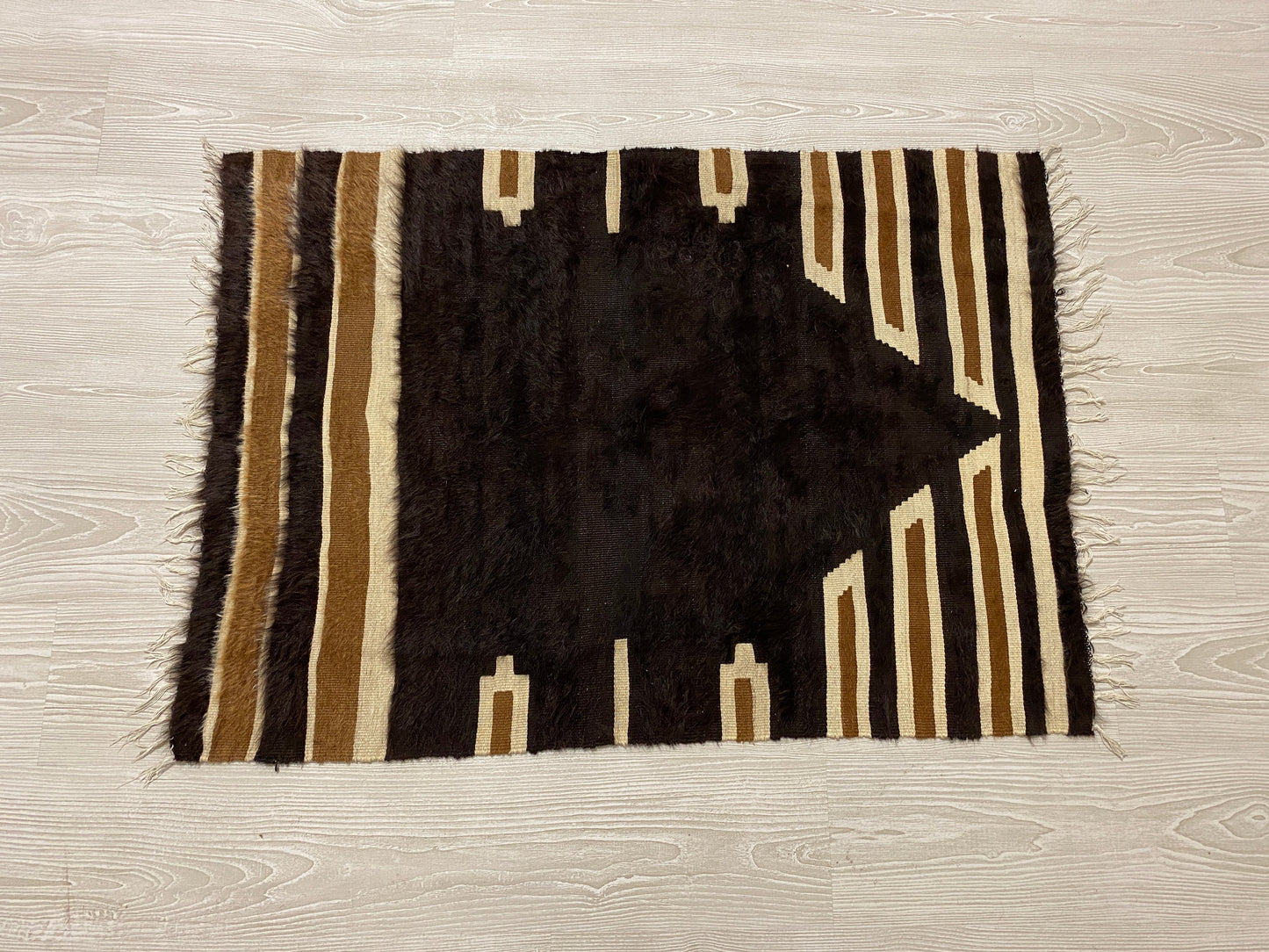 Black Siirt Blanket Kilim シルト・バッタニエ シイルトブランケット - Kilim Art Gallery