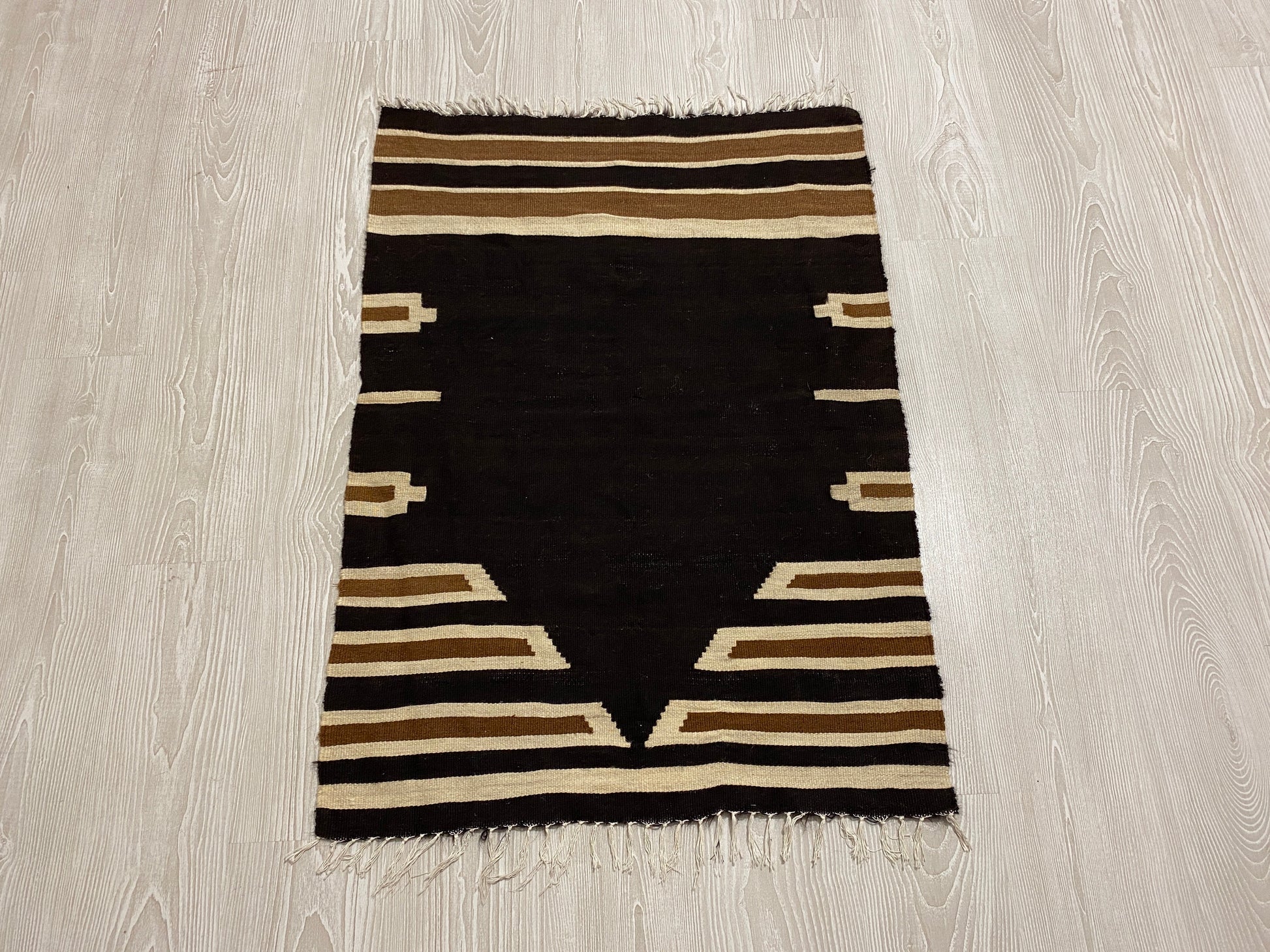 Black Siirt Blanket Kilim シルト・バッタニエ シイルトブランケット - Kilim Art Gallery