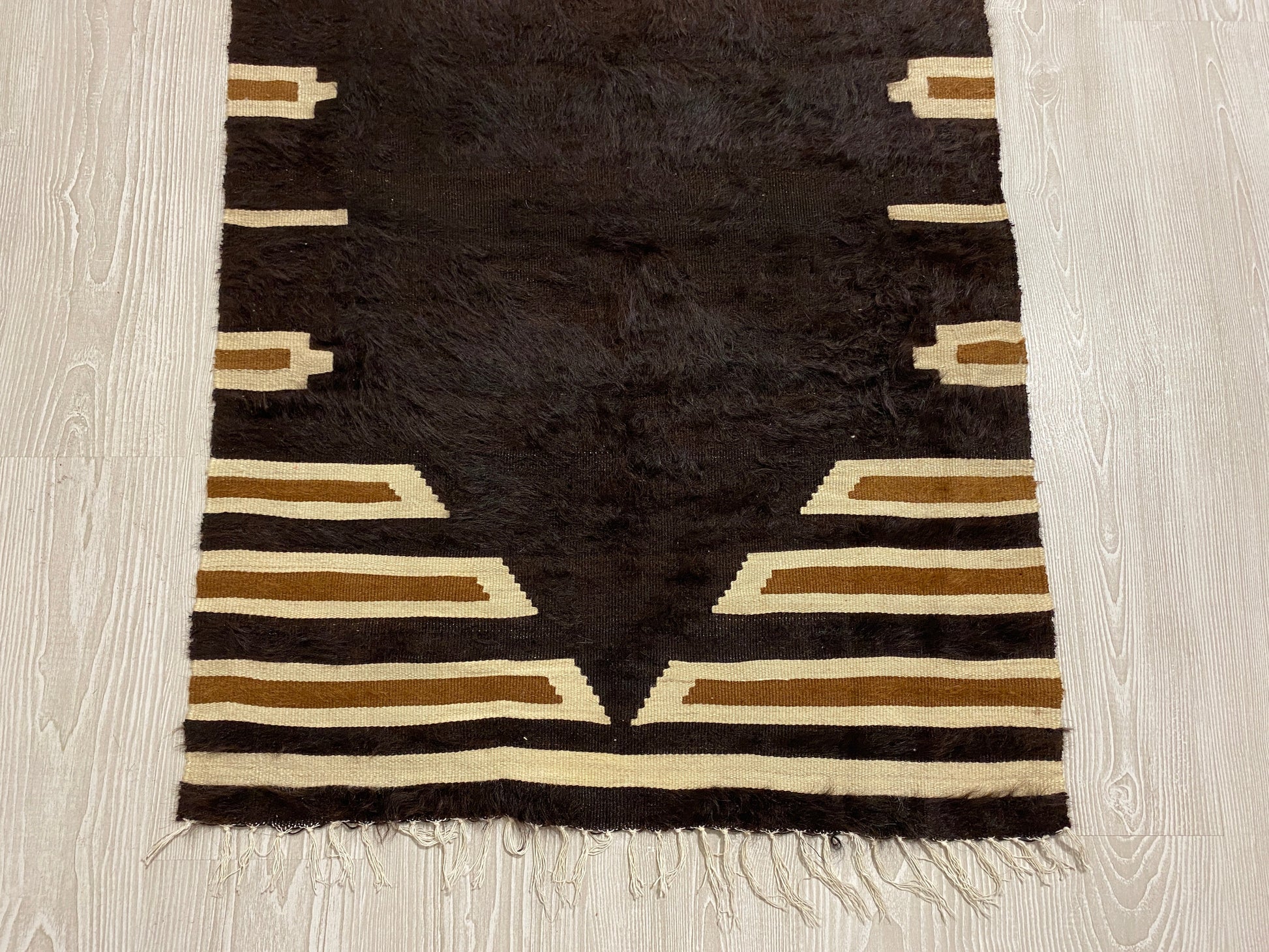 Black Siirt Blanket Kilim シルト・バッタニエ シイルトブランケット - Kilim Art Gallery