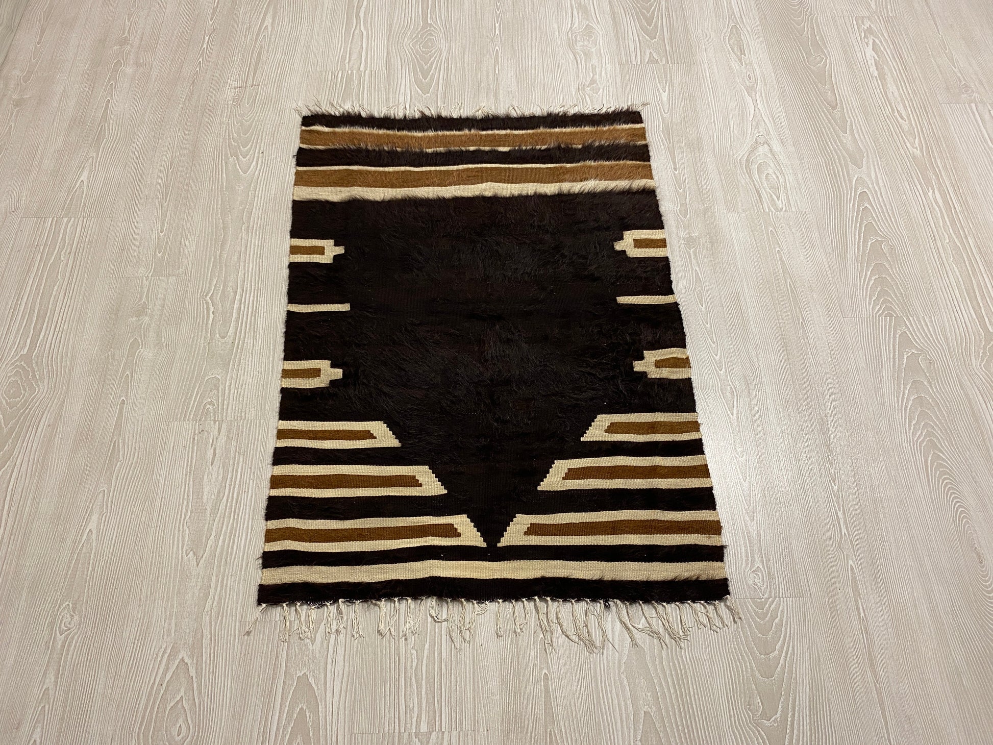 Black Siirt Blanket Kilim シルト・バッタニエ シイルトブランケット - Kilim Art Gallery