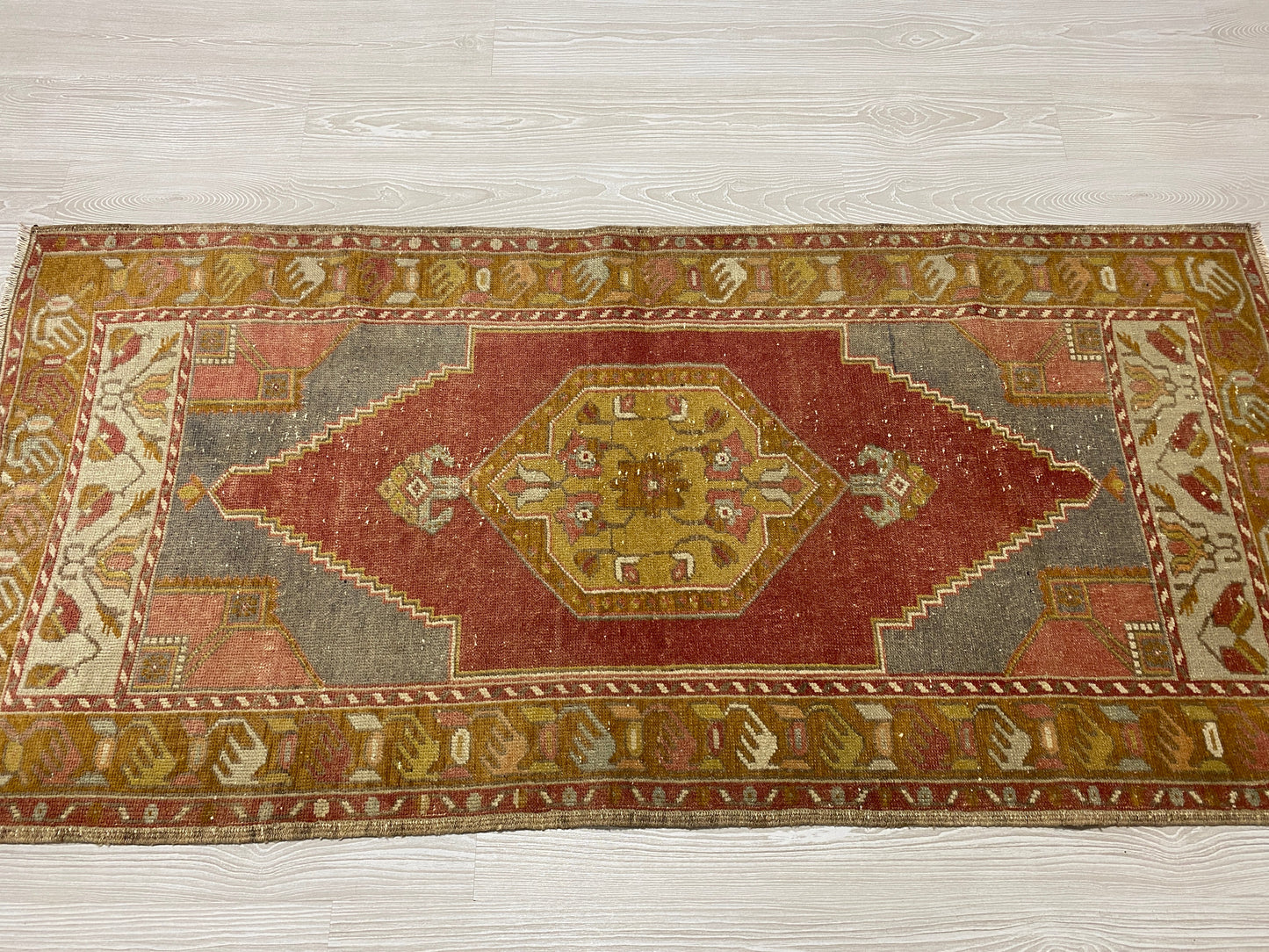 Burgundy Turkish Tribal Rug - Kilim Art Gallery