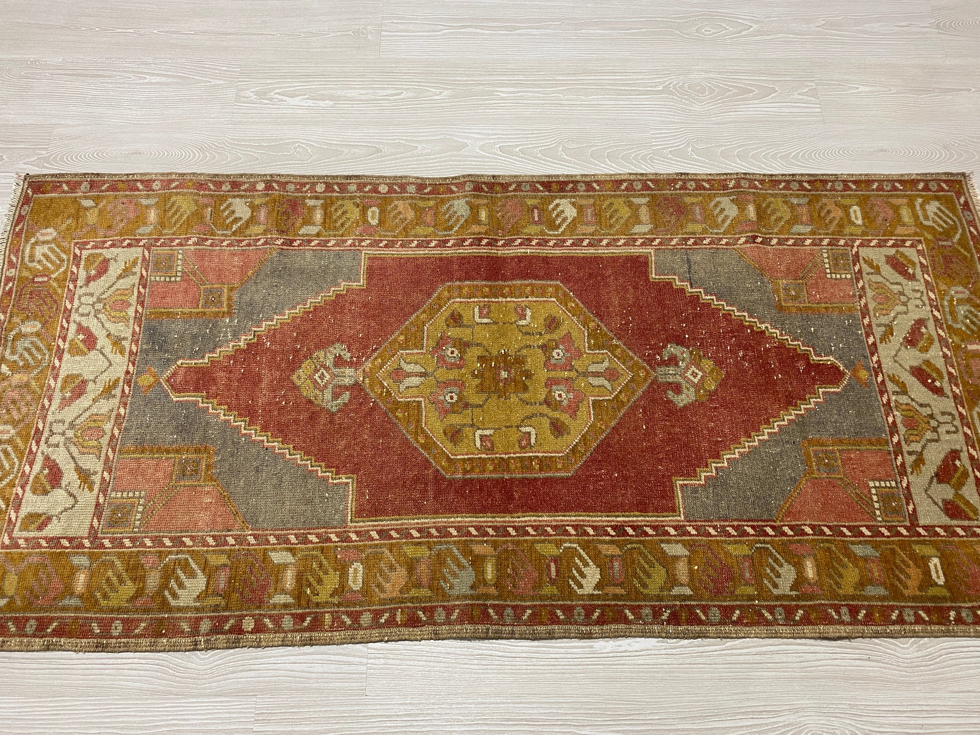 Burgundy Turkish Tribal Rug - Kilim Art Gallery