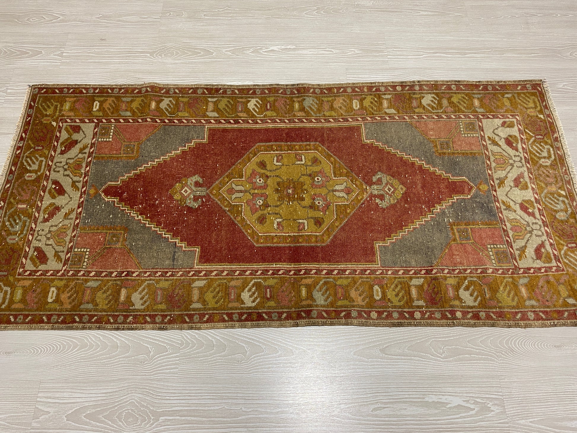 Burgundy Turkish Tribal Rug - Kilim Art Gallery