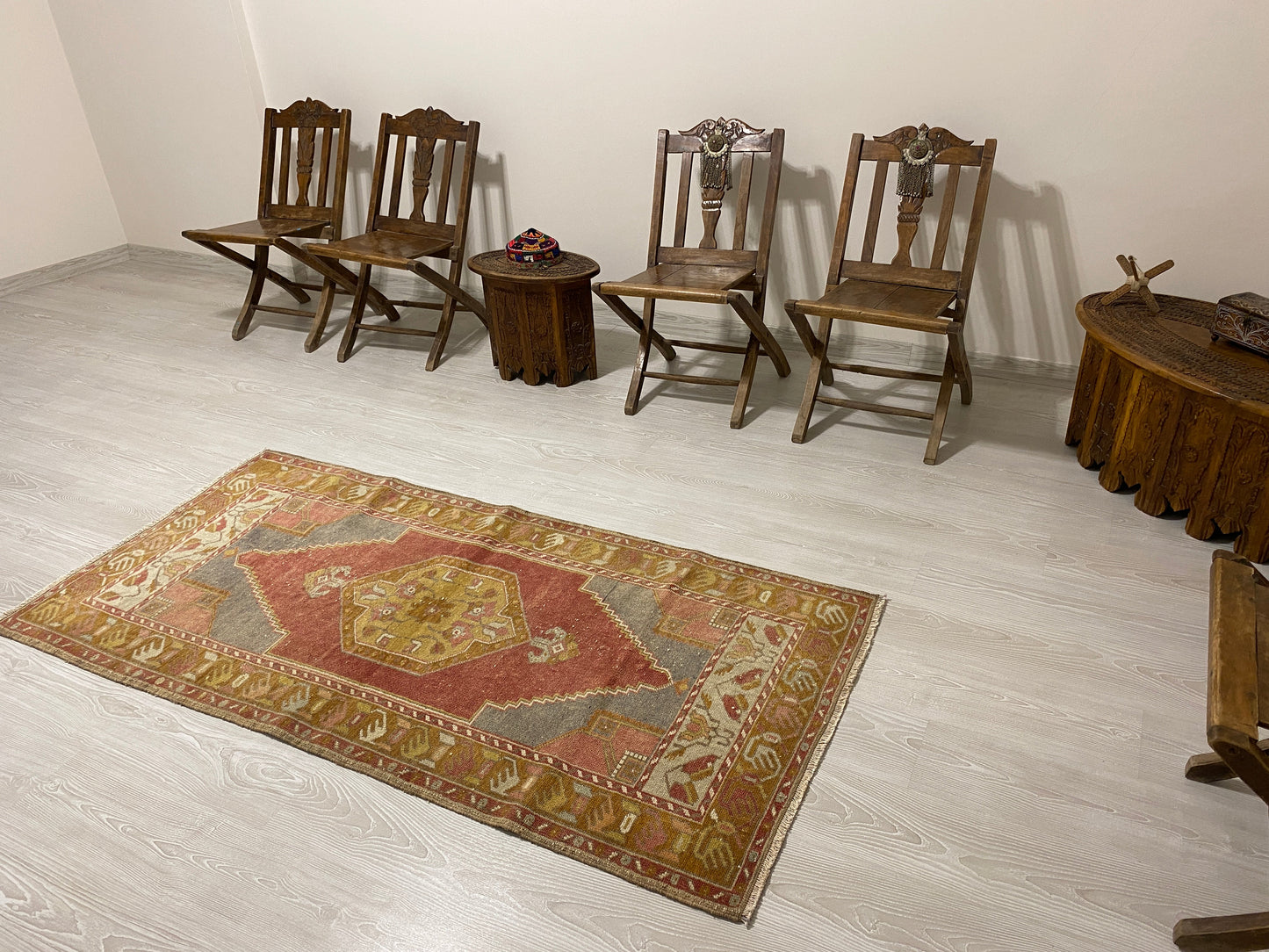 Burgundy Turkish Tribal Rug - Kilim Art Gallery