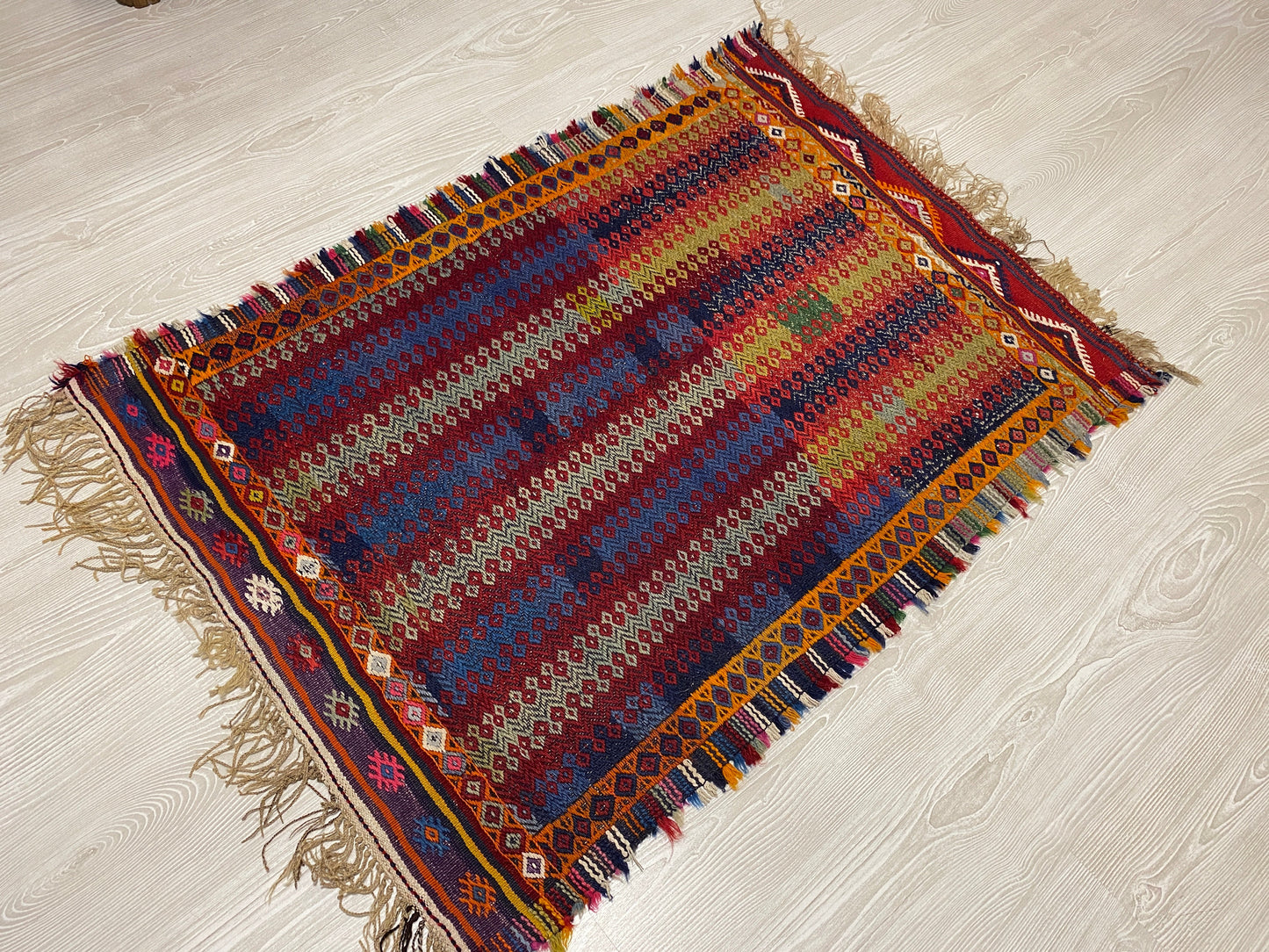 Collectable Antique Fethiye Cicim Sofra - Kilim Art Gallery