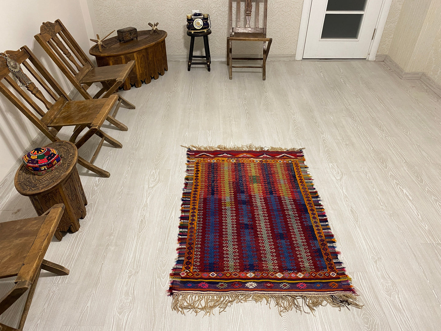 Collectable Antique Fethiye Cicim Sofra - Kilim Art Gallery
