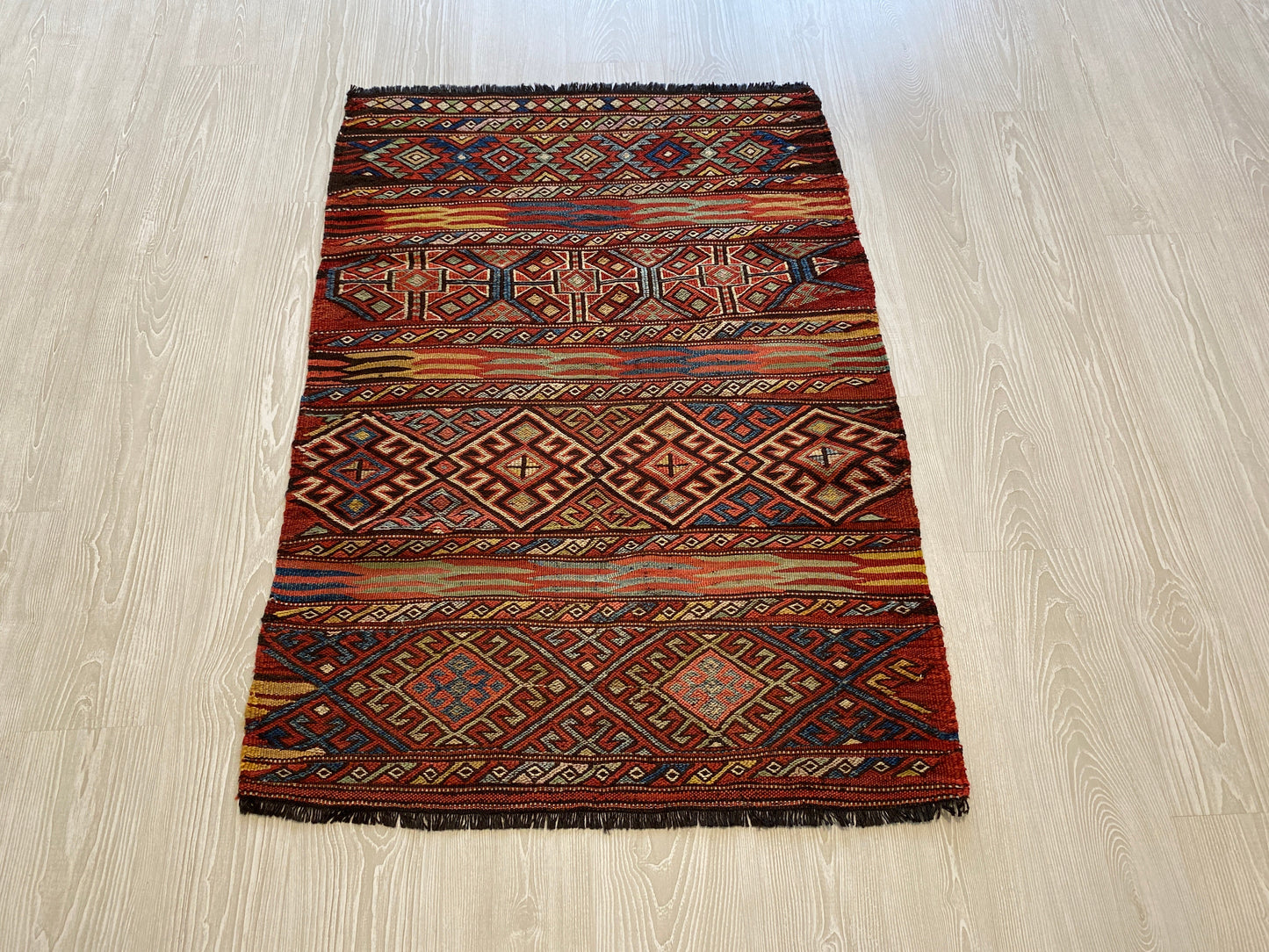 Collectable Tribal Nomadic Soumak Kilim Rug - Kilim Art Gallery