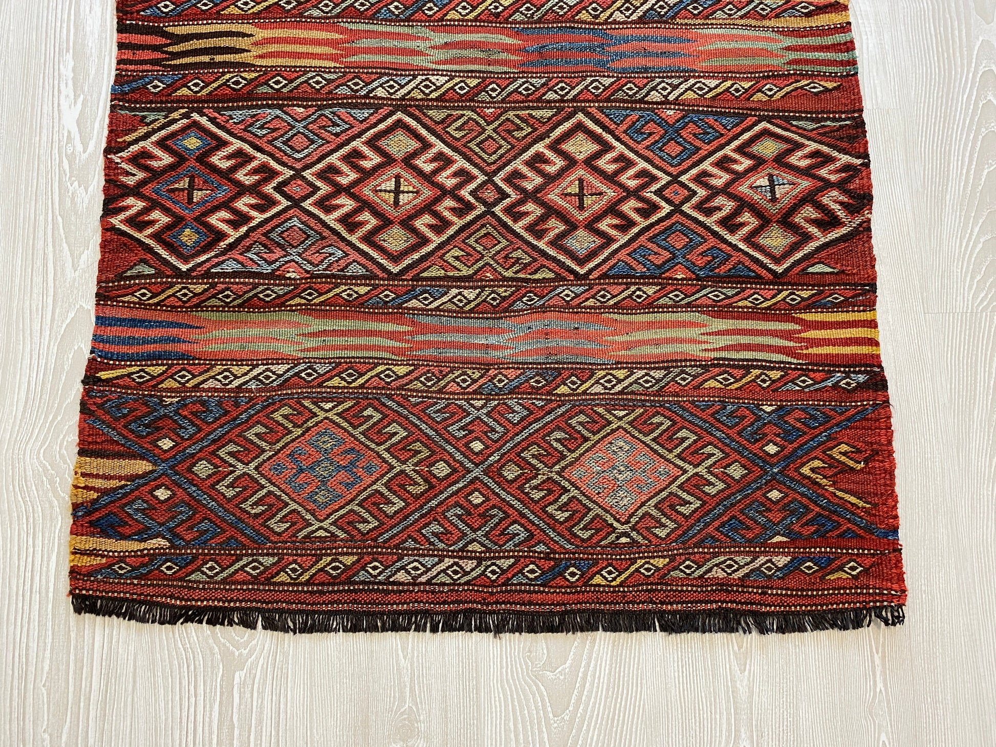 Collectable Tribal Nomadic Soumak Kilim Rug - Kilim Art Gallery