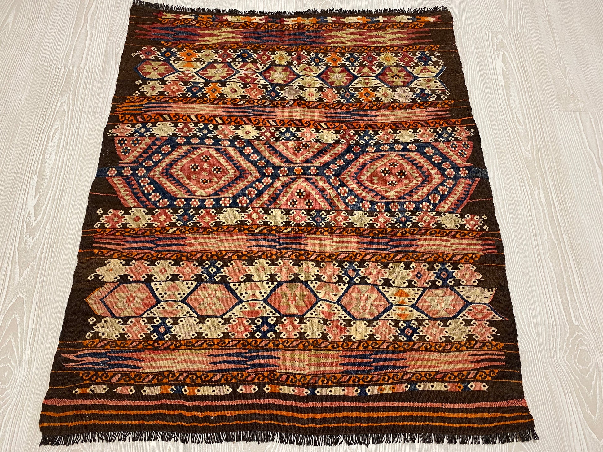Collectable Turkish Nomadic Kilim - Kilim Art Gallery