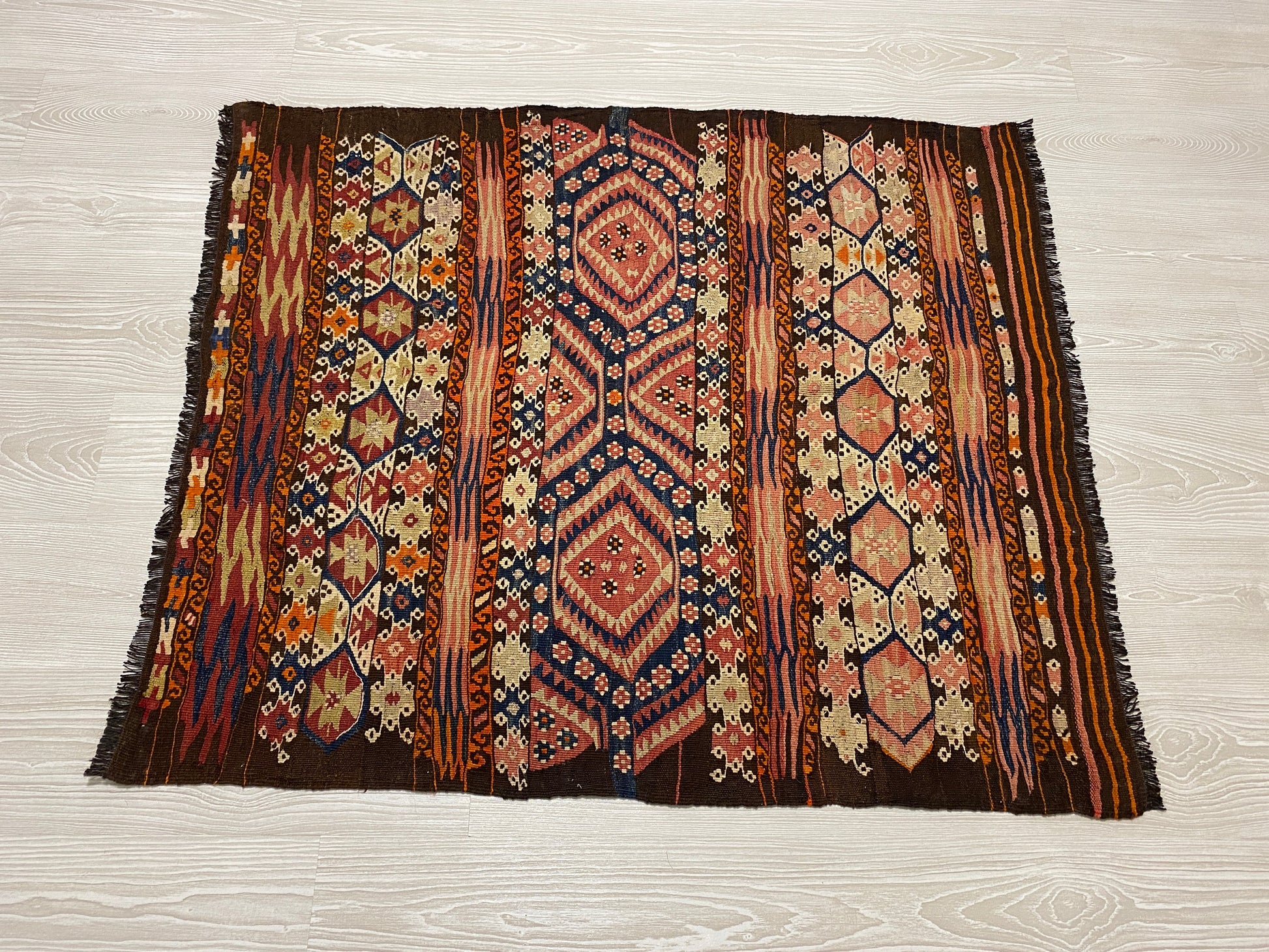 Collectable Turkish Nomadic Kilim - Kilim Art Gallery