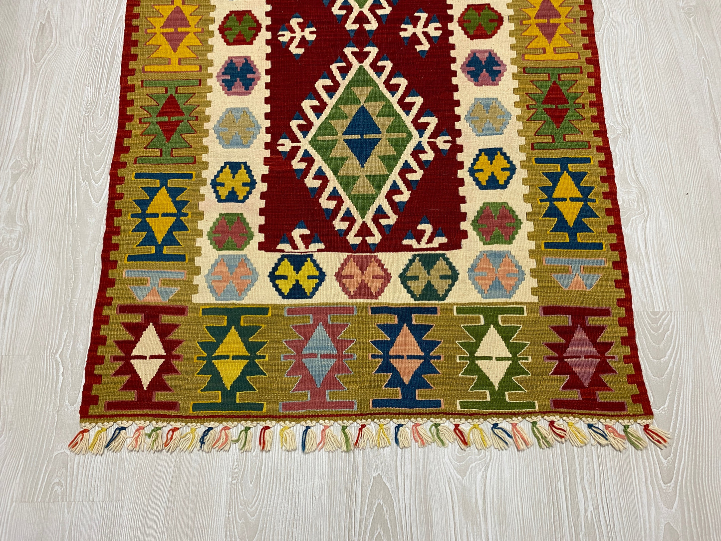 Colorful Best Quality New Turkish Kayseri Kilim - Kilim Art Gallery