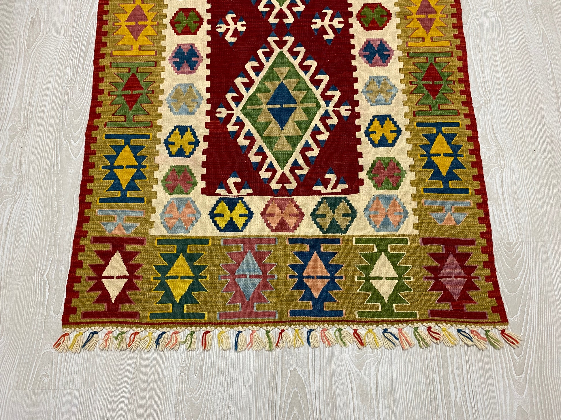 Colorful Best Quality New Turkish Kayseri Kilim - Kilim Art Gallery