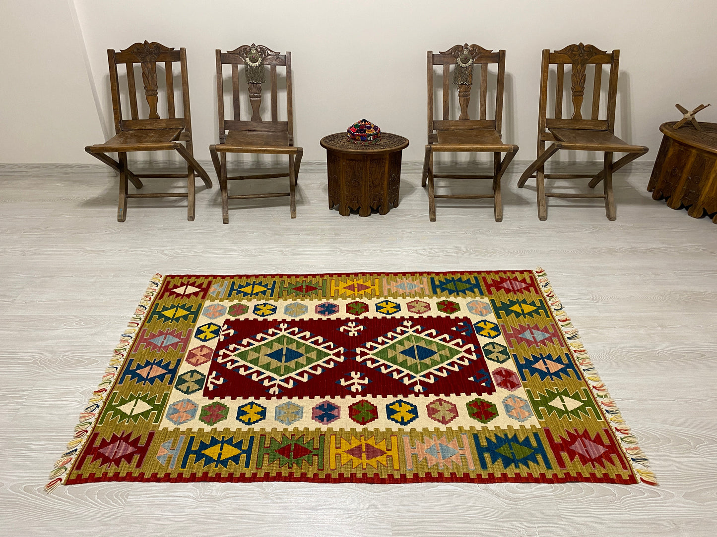 Colorful Best Quality New Turkish Kayseri Kilim - Kilim Art Gallery
