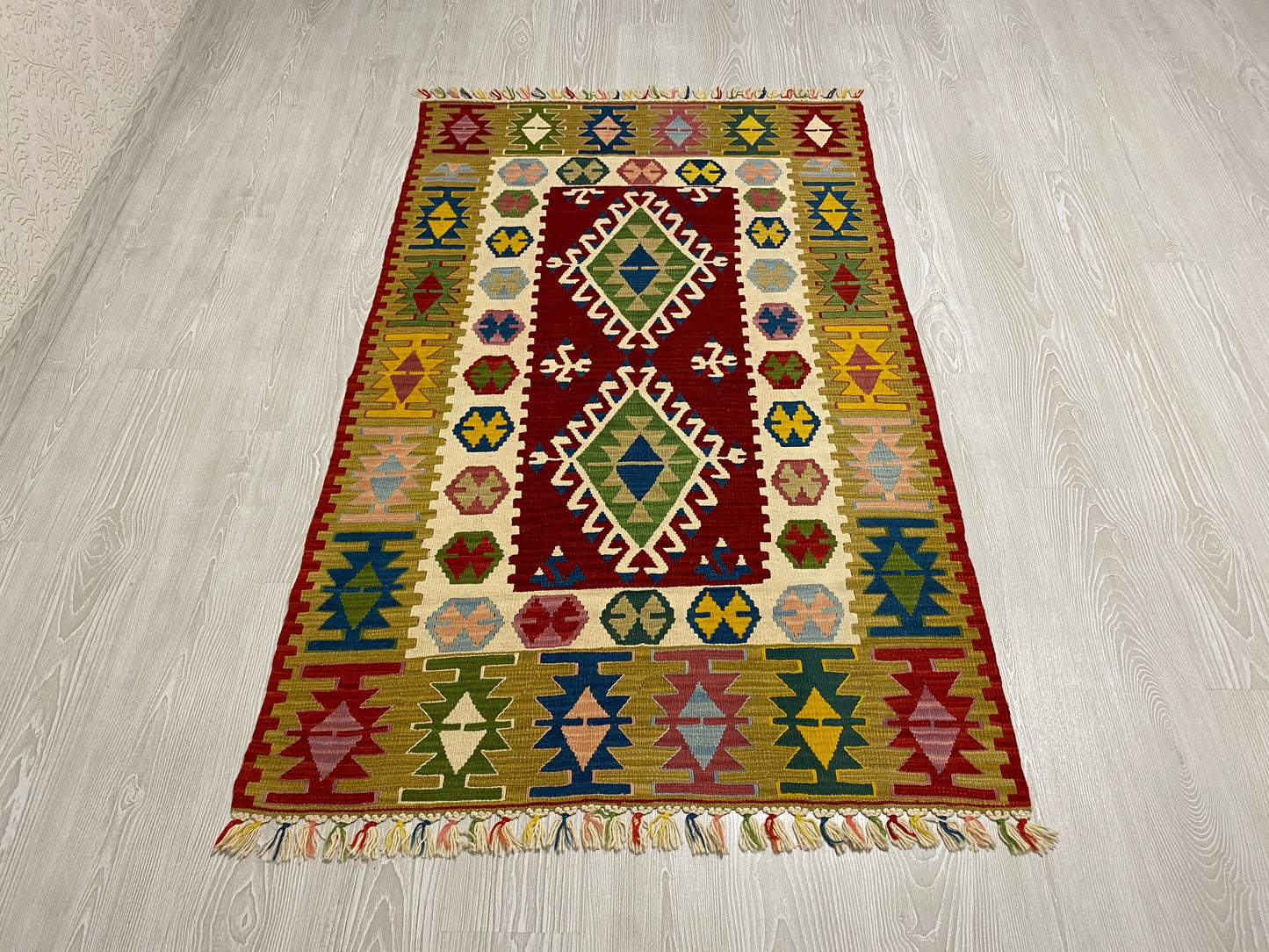 Colorful Best Quality New Turkish Kayseri Kilim - Kilim Art Gallery