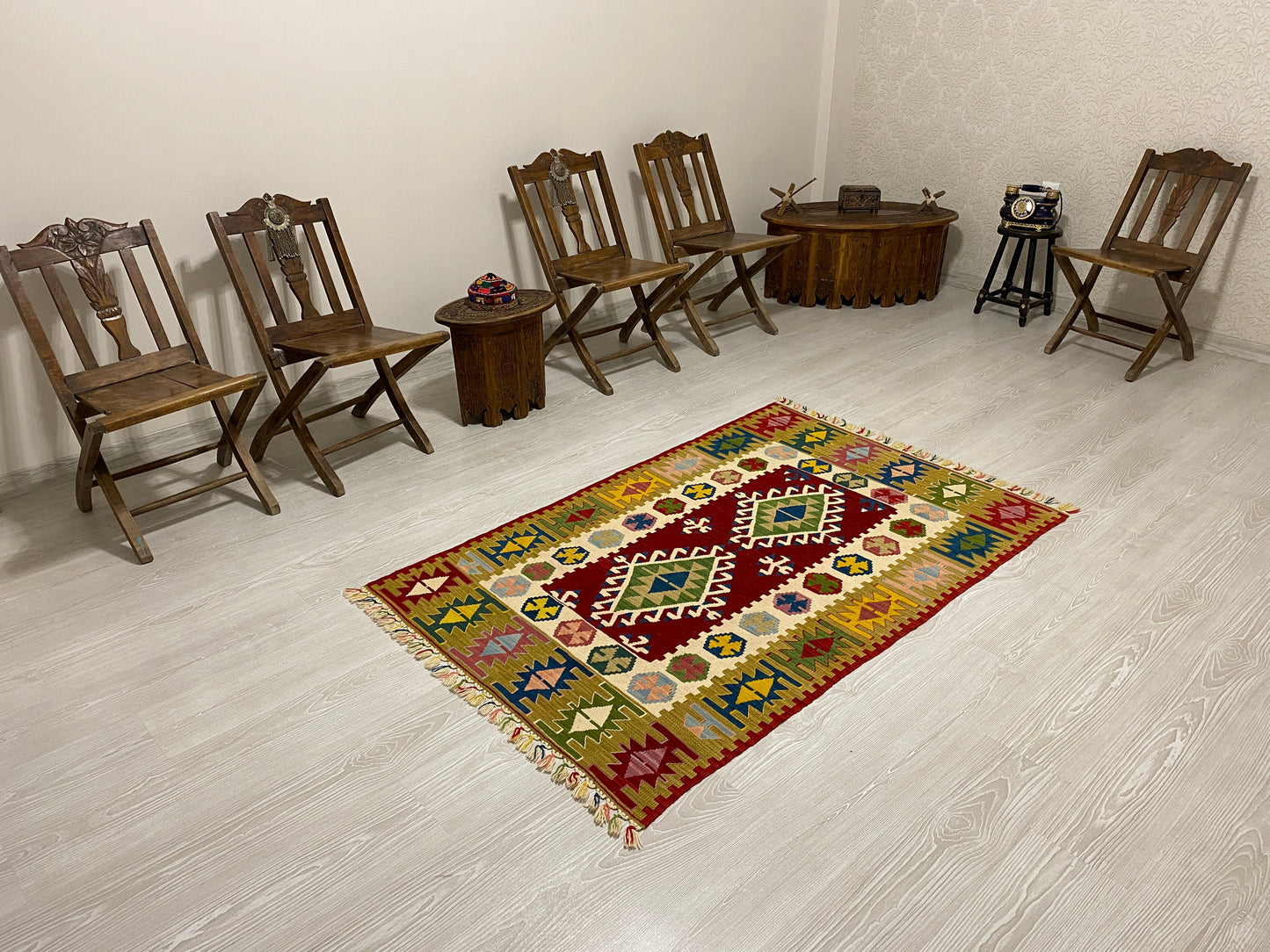Colorful Best Quality New Turkish Kayseri Kilim - Kilim Art Gallery