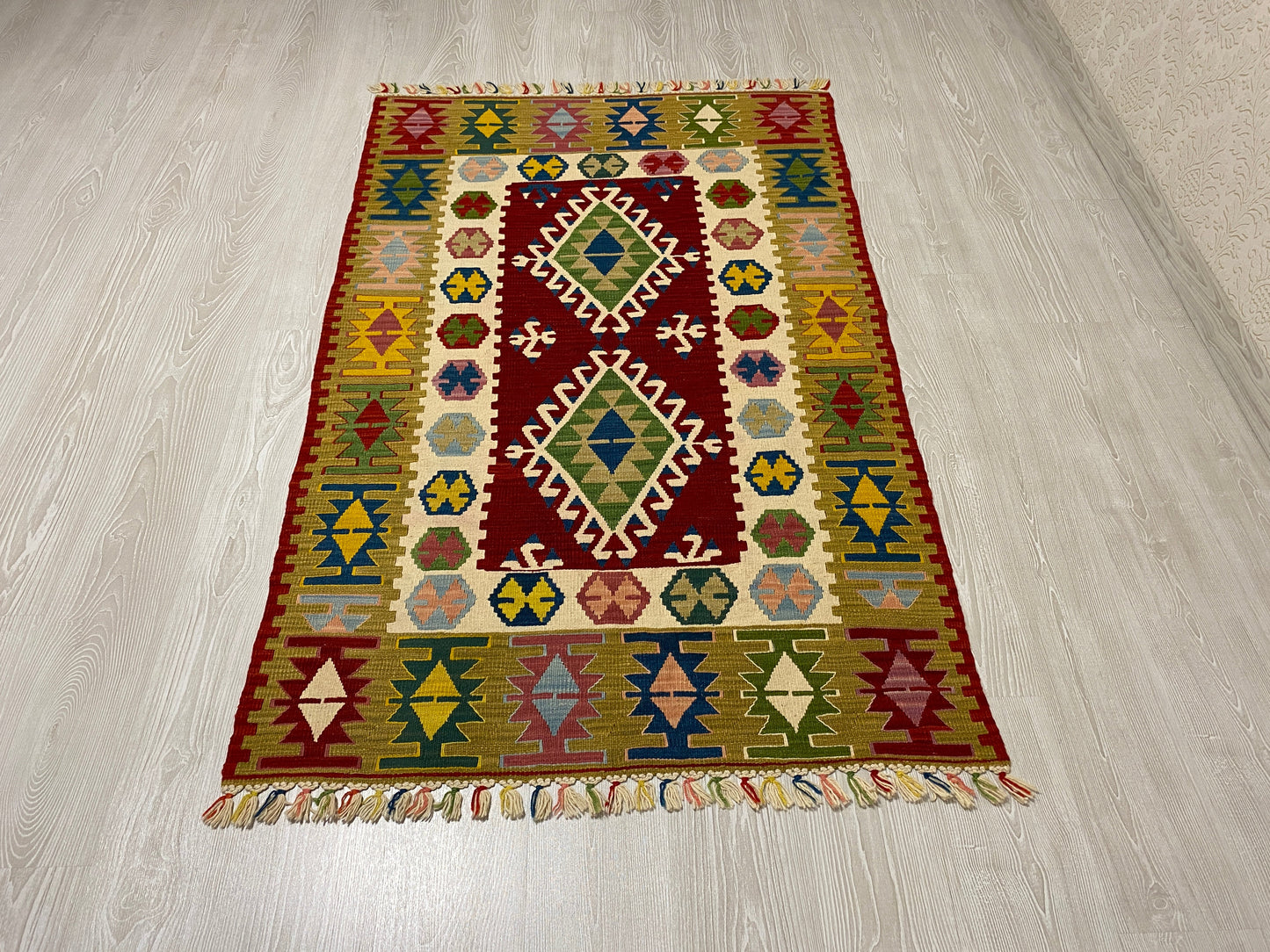 Colorful Best Quality New Turkish Kayseri Kilim - Kilim Art Gallery