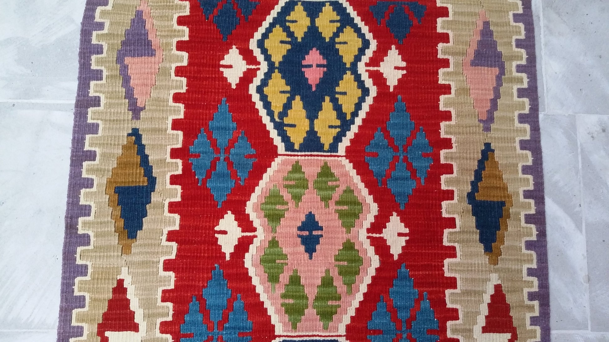 Colorful Turkish Kilim - Kilim Art Gallery