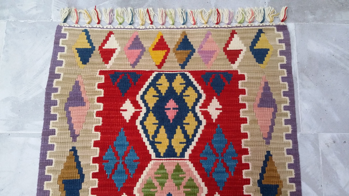 Colorful Turkish Kilim - Kilim Art Gallery