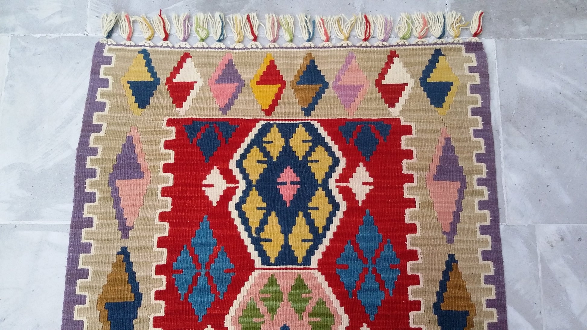 Colorful Turkish Kilim - Kilim Art Gallery