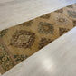 Extra Long Muted Color Turkish Oushak Runner Rug - Kilim Art Gallery