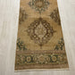 Extra Long Muted Color Turkish Oushak Runner Rug - Kilim Art Gallery