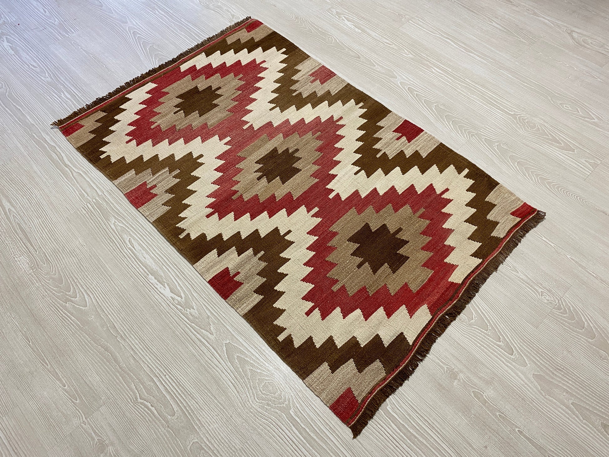 Geometric Eye Dazzler Kilim Rug - Kilim Art Gallery
