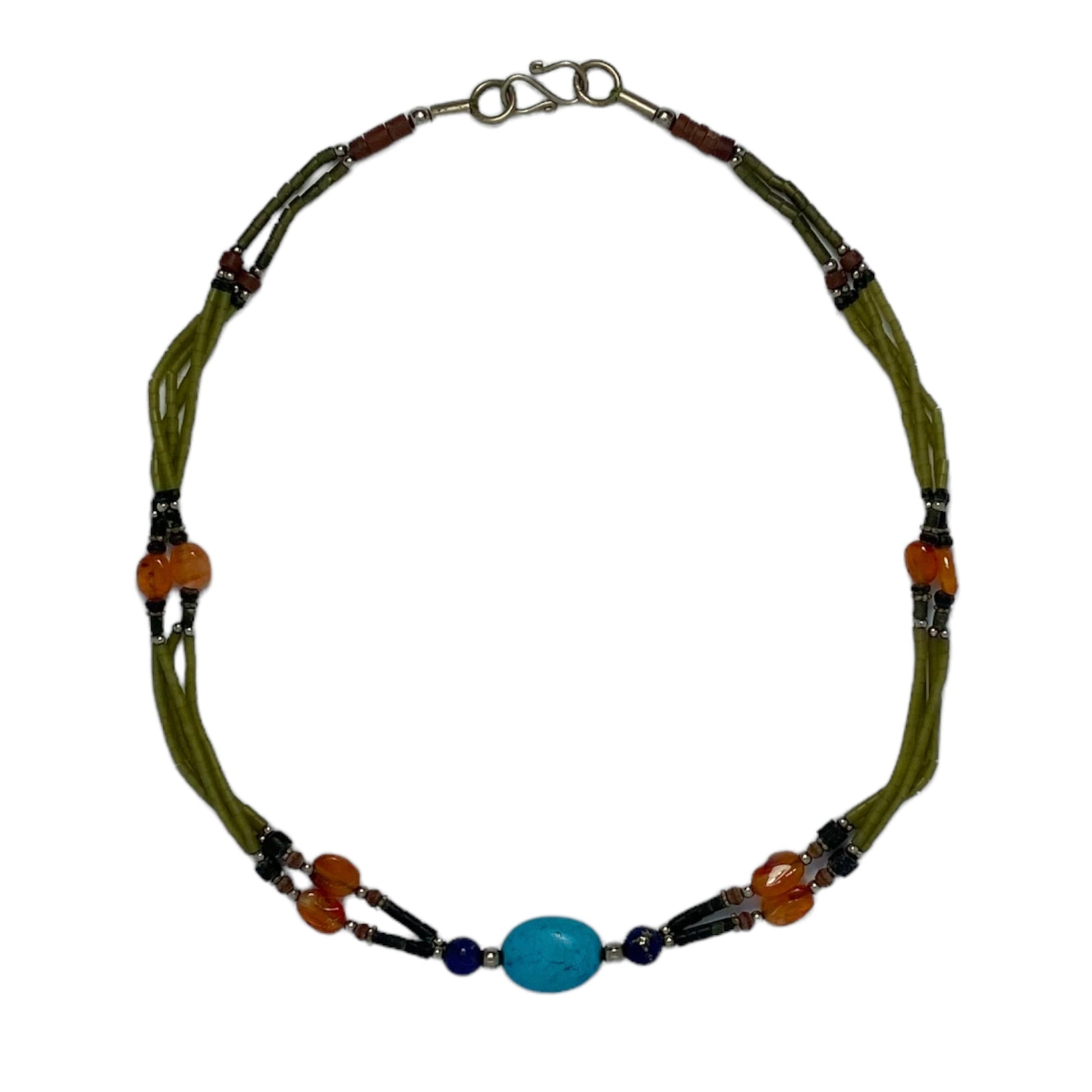 Handmade Natural Stone Necklace Jewelry - Kilim Art Gallery